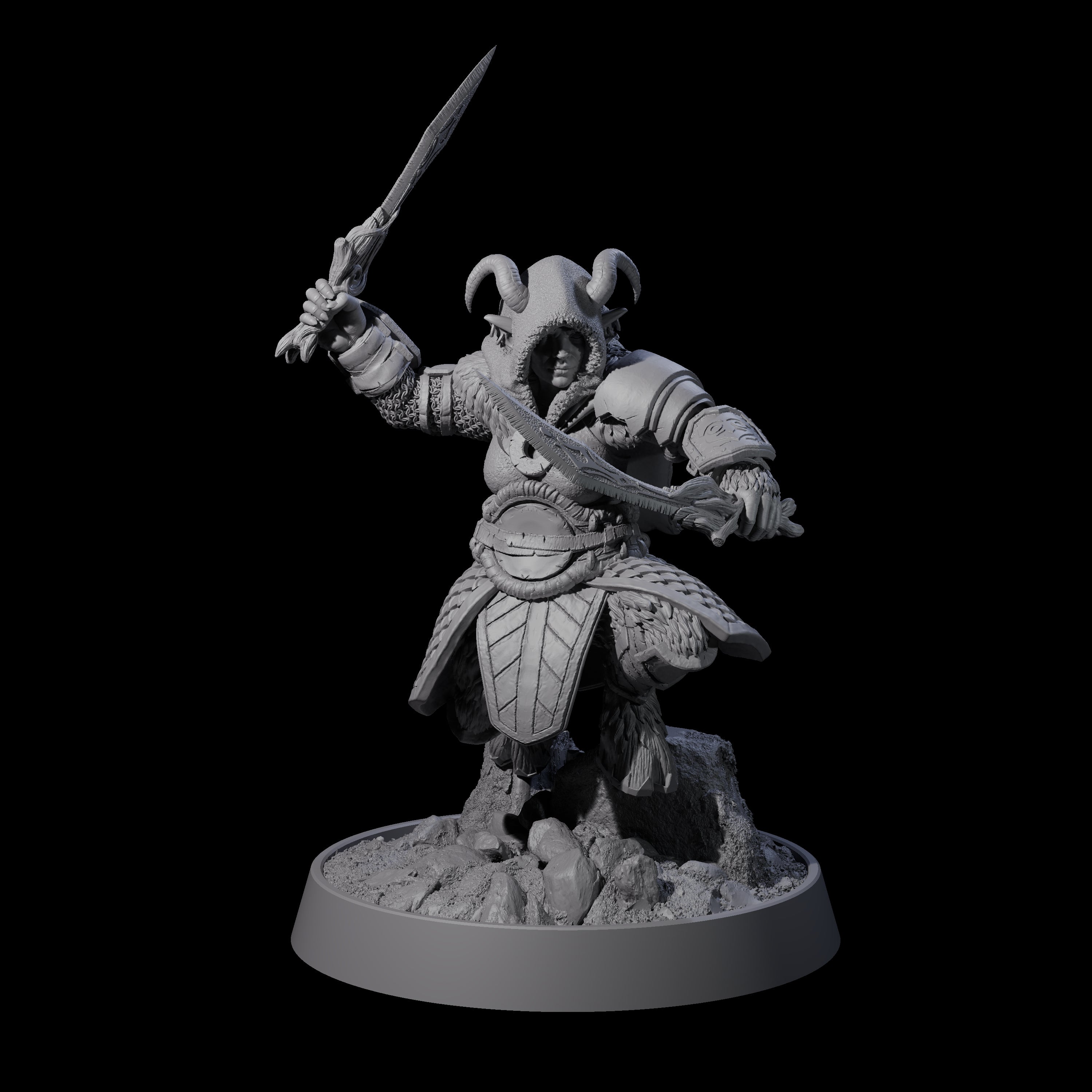 Forest Guardian Satyr I Miniature for Dungeons and Dragons, Pathfinder or other TTRPGs