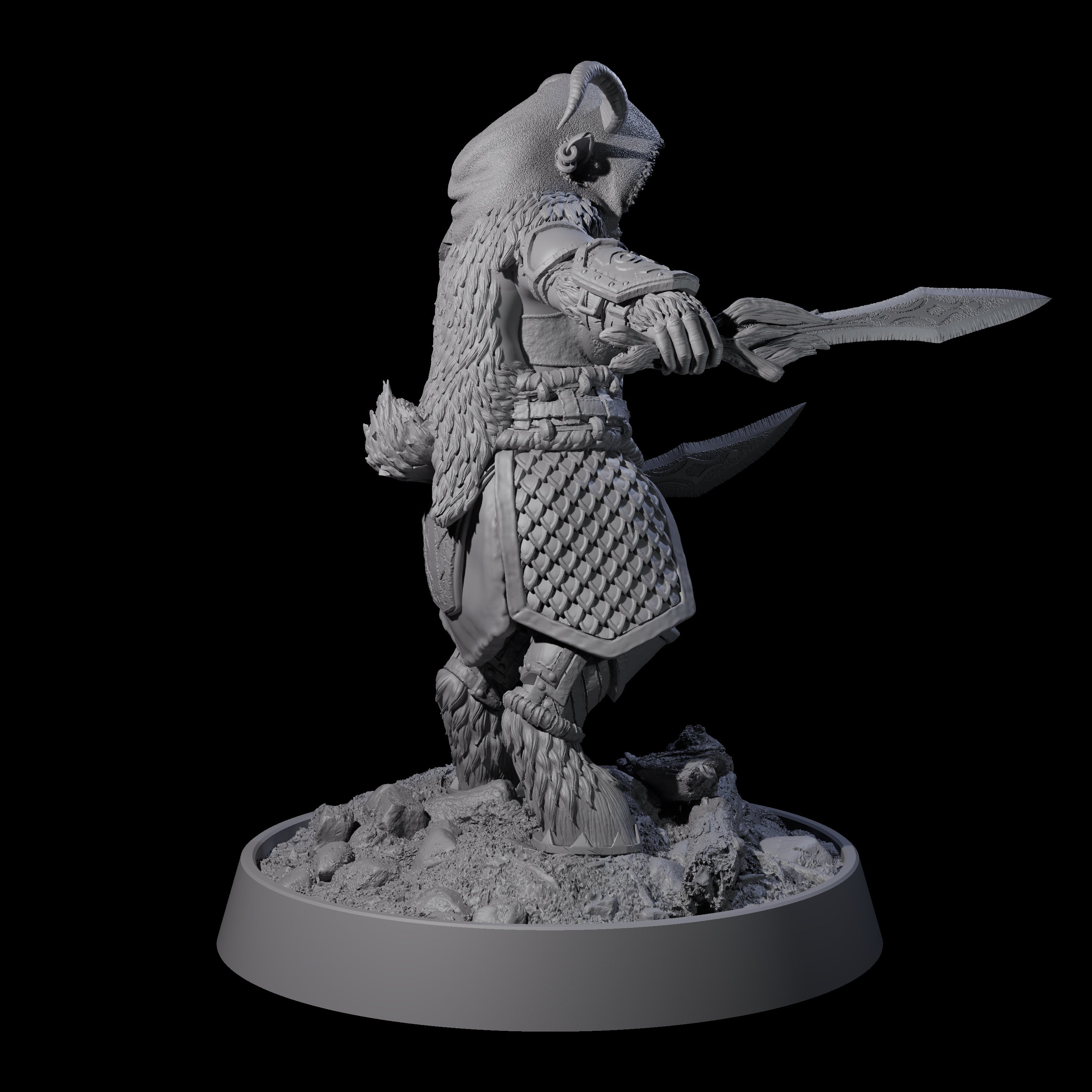 Forest Guardian Satyr J Miniature for Dungeons and Dragons, Pathfinder or other TTRPGs
