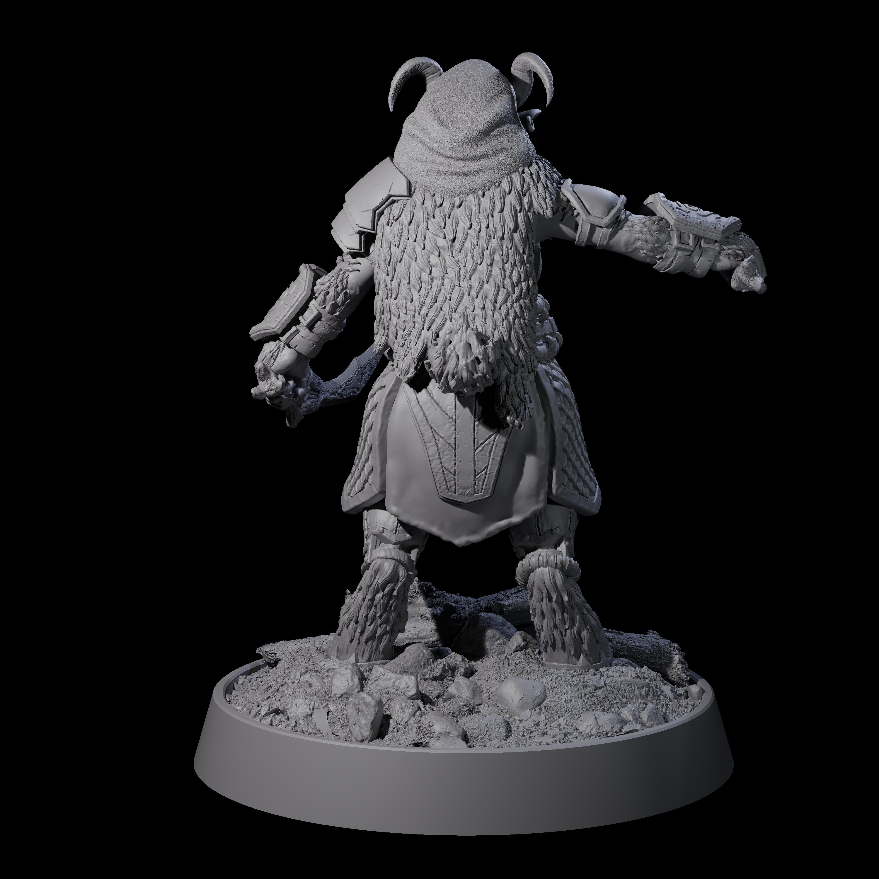 Forest Guardian Satyr J Miniature for Dungeons and Dragons, Pathfinder or other TTRPGs