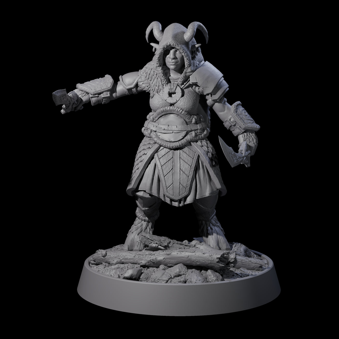 Forest Guardian Satyr J Miniature for Dungeons and Dragons, Pathfinder or other TTRPGs