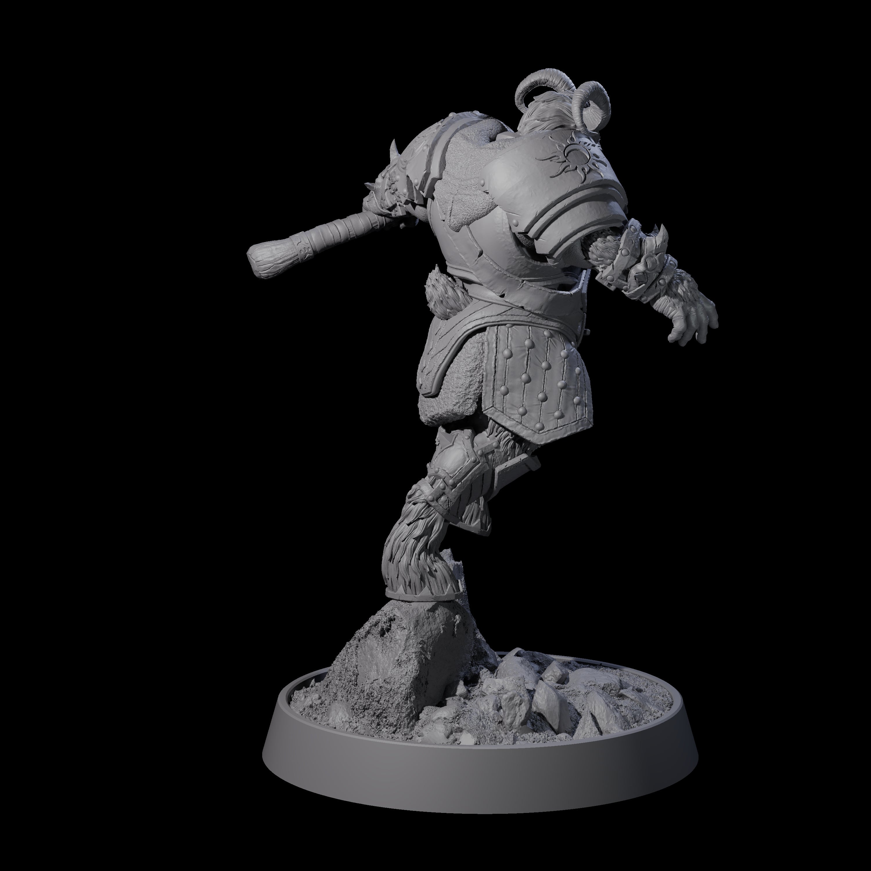 Forest Guardian Satyr K Miniature for Dungeons and Dragons, Pathfinder or other TTRPGs