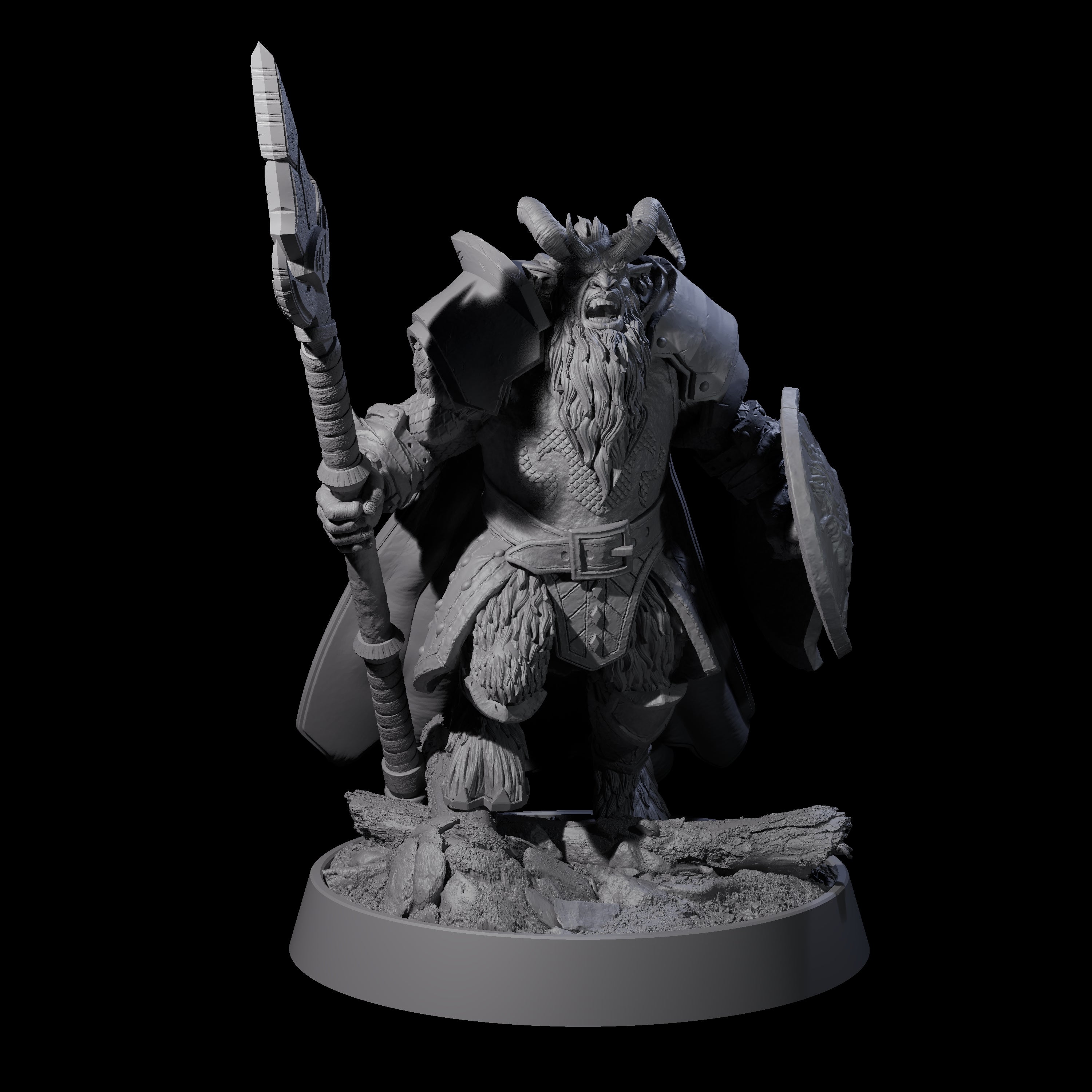 Forest Guardian Satyr L Miniature for Dungeons and Dragons, Pathfinder or other TTRPGs