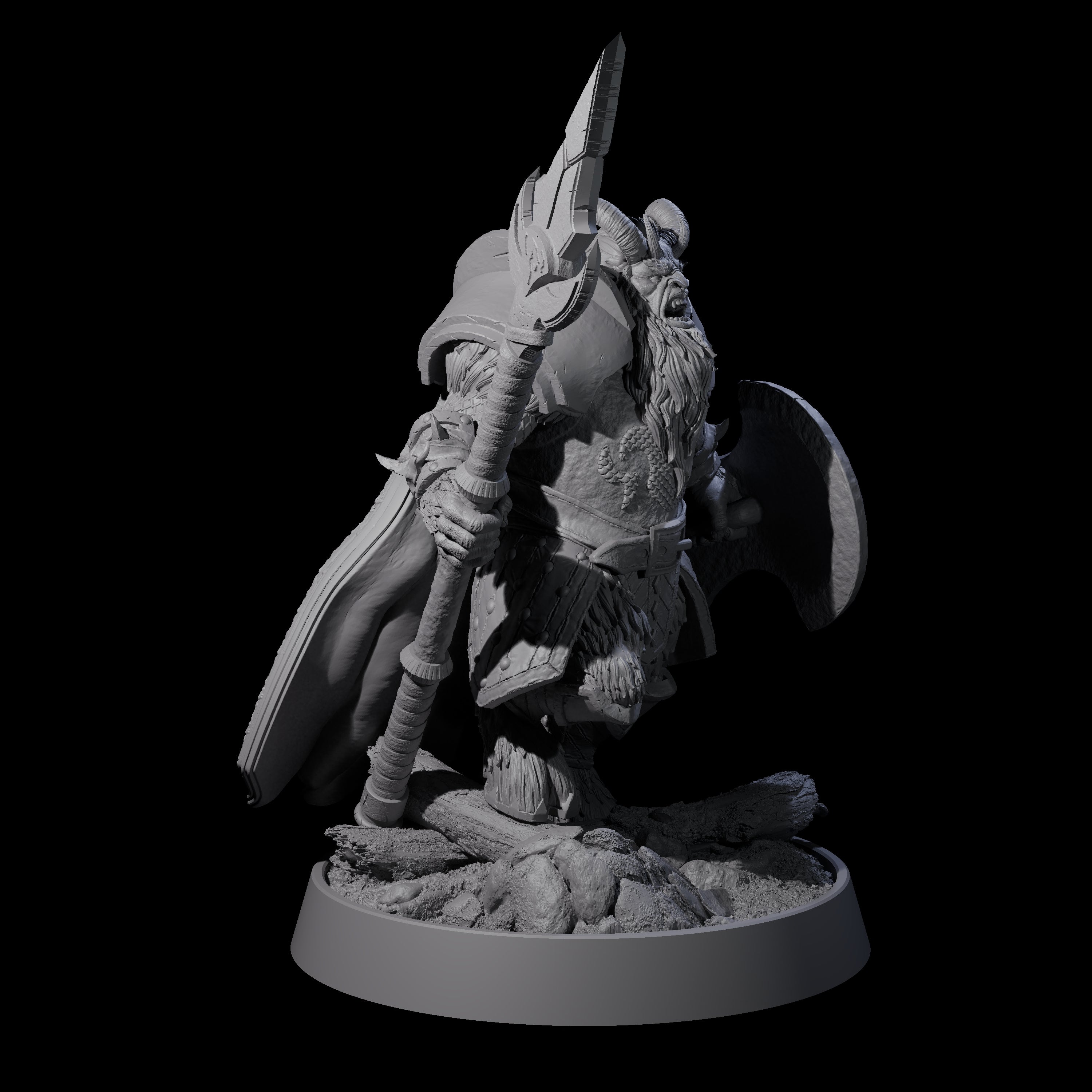 Forest Guardian Satyr L Miniature for Dungeons and Dragons, Pathfinder or other TTRPGs