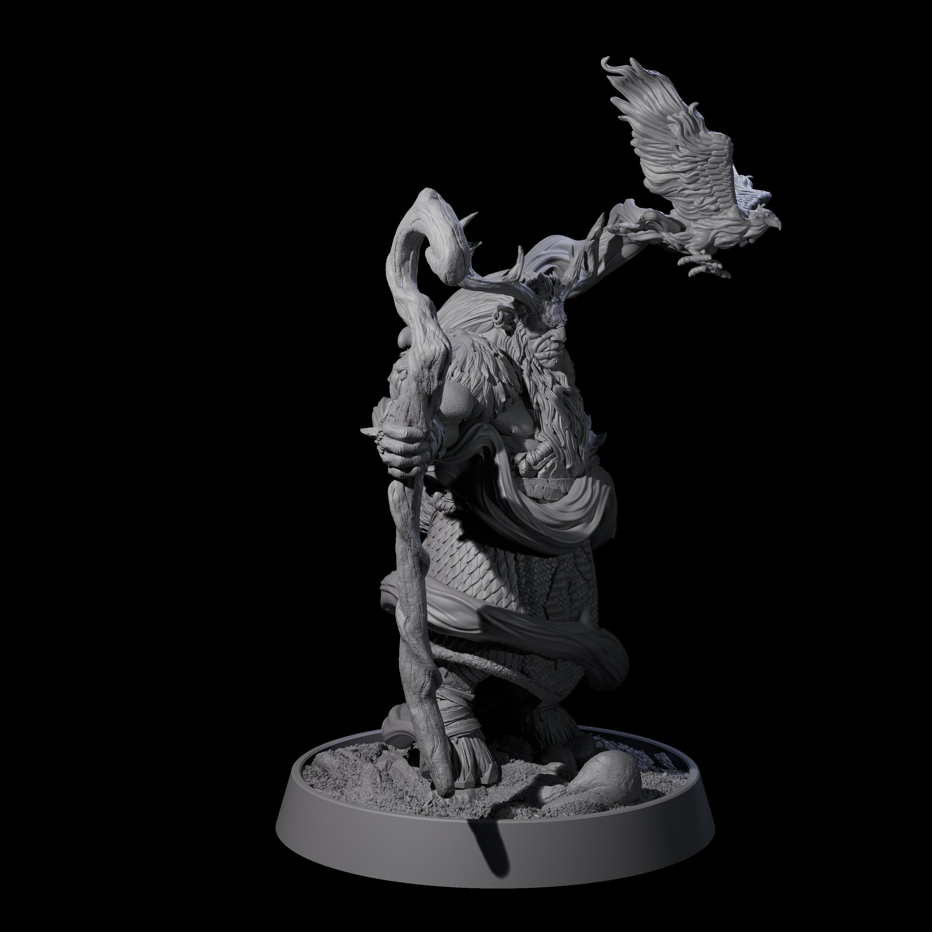 Forest Guardian Satyr M Miniature for Dungeons and Dragons, Pathfinder or other TTRPGs