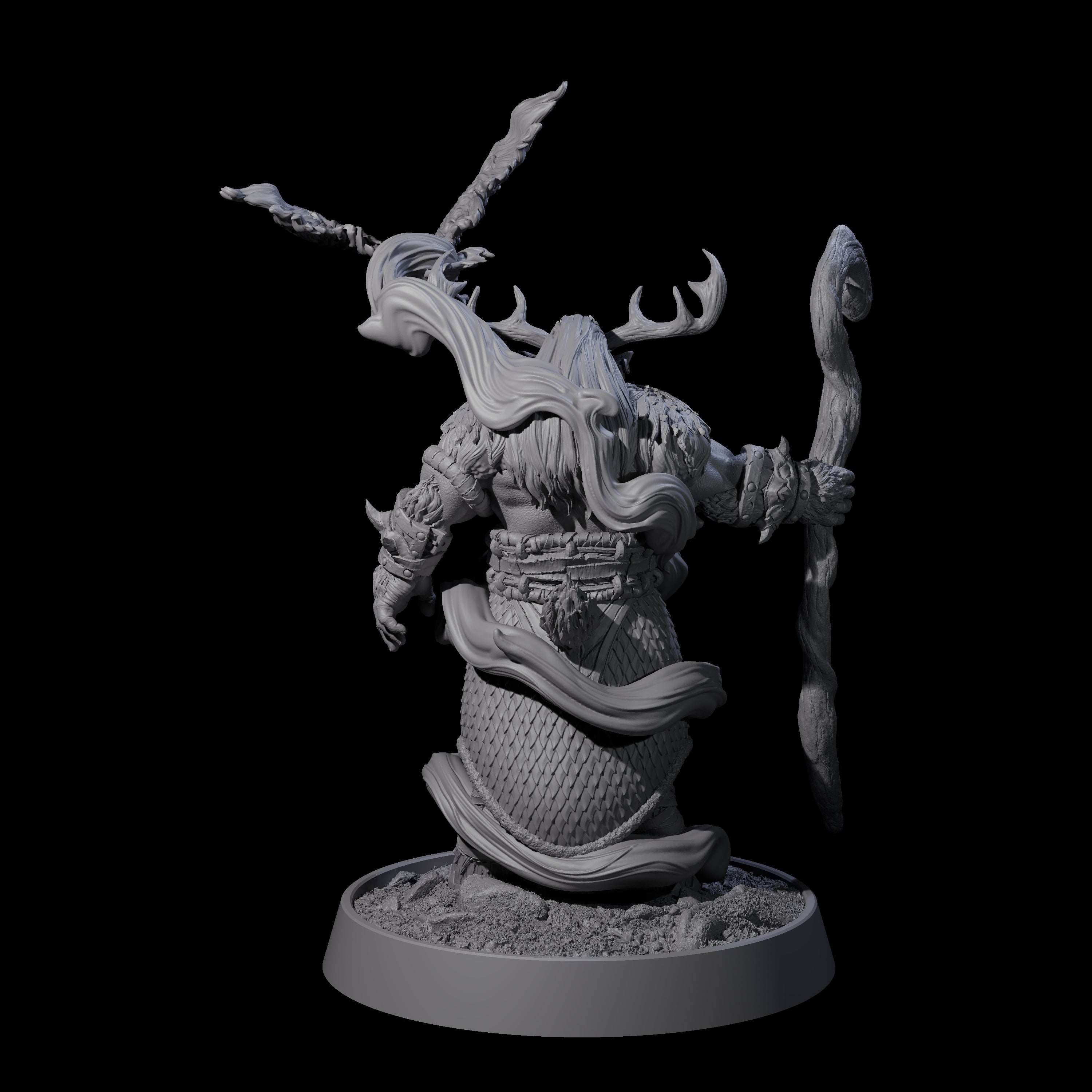 Forest Guardian Satyr M Miniature for Dungeons and Dragons, Pathfinder or other TTRPGs