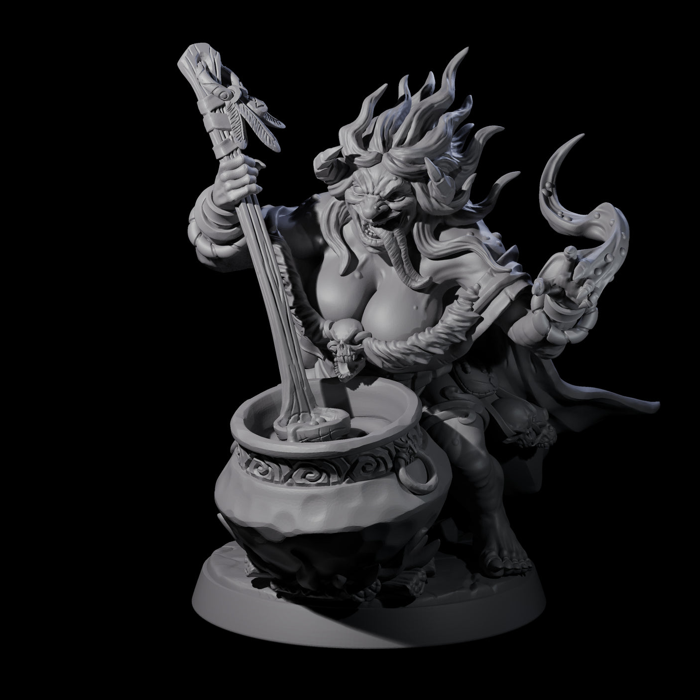 Forest Hag A Miniature for Dungeons and Dragons, Pathfinder or other TTRPGs