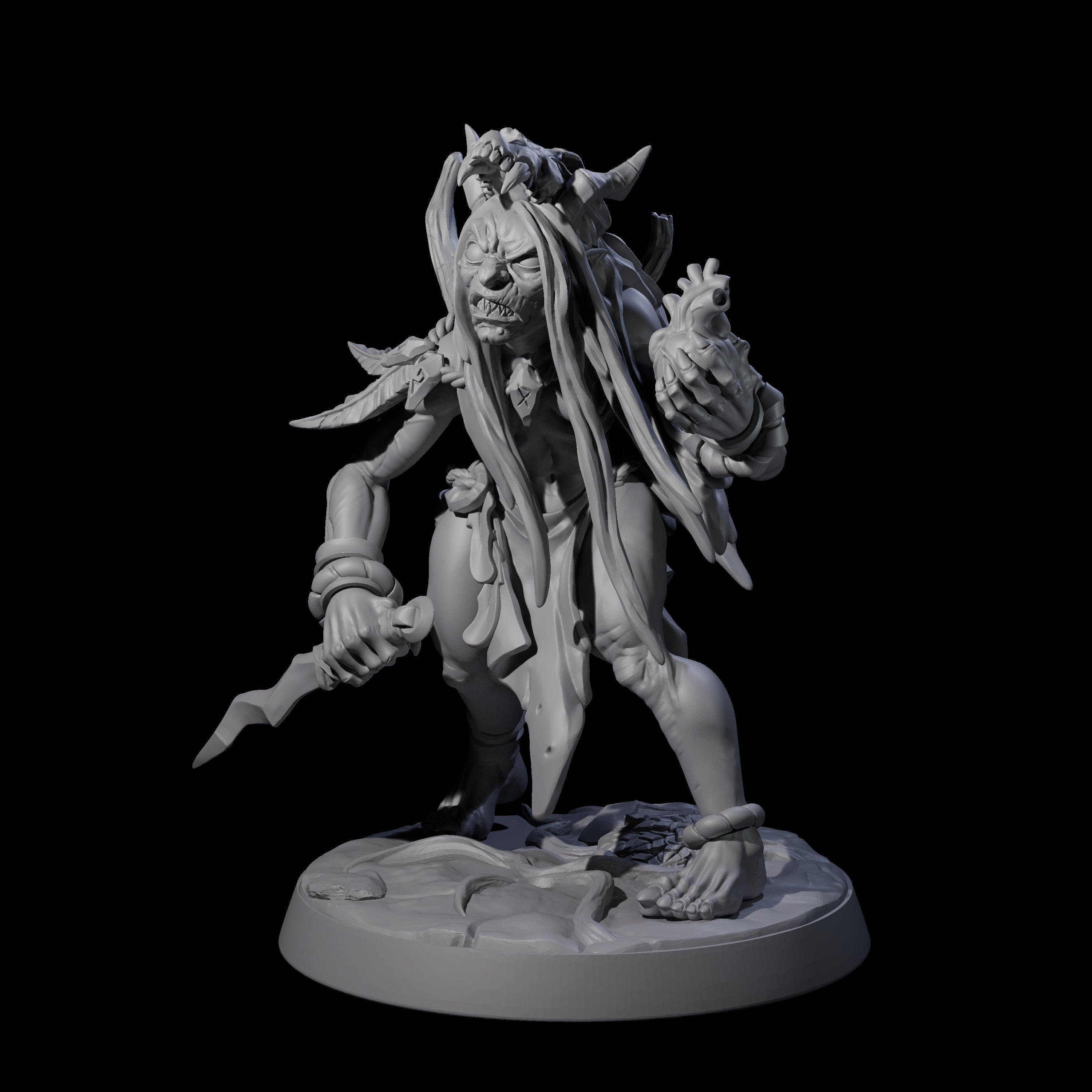 Forest Hag C Miniature for Dungeons and Dragons, Pathfinder or other TTRPGs