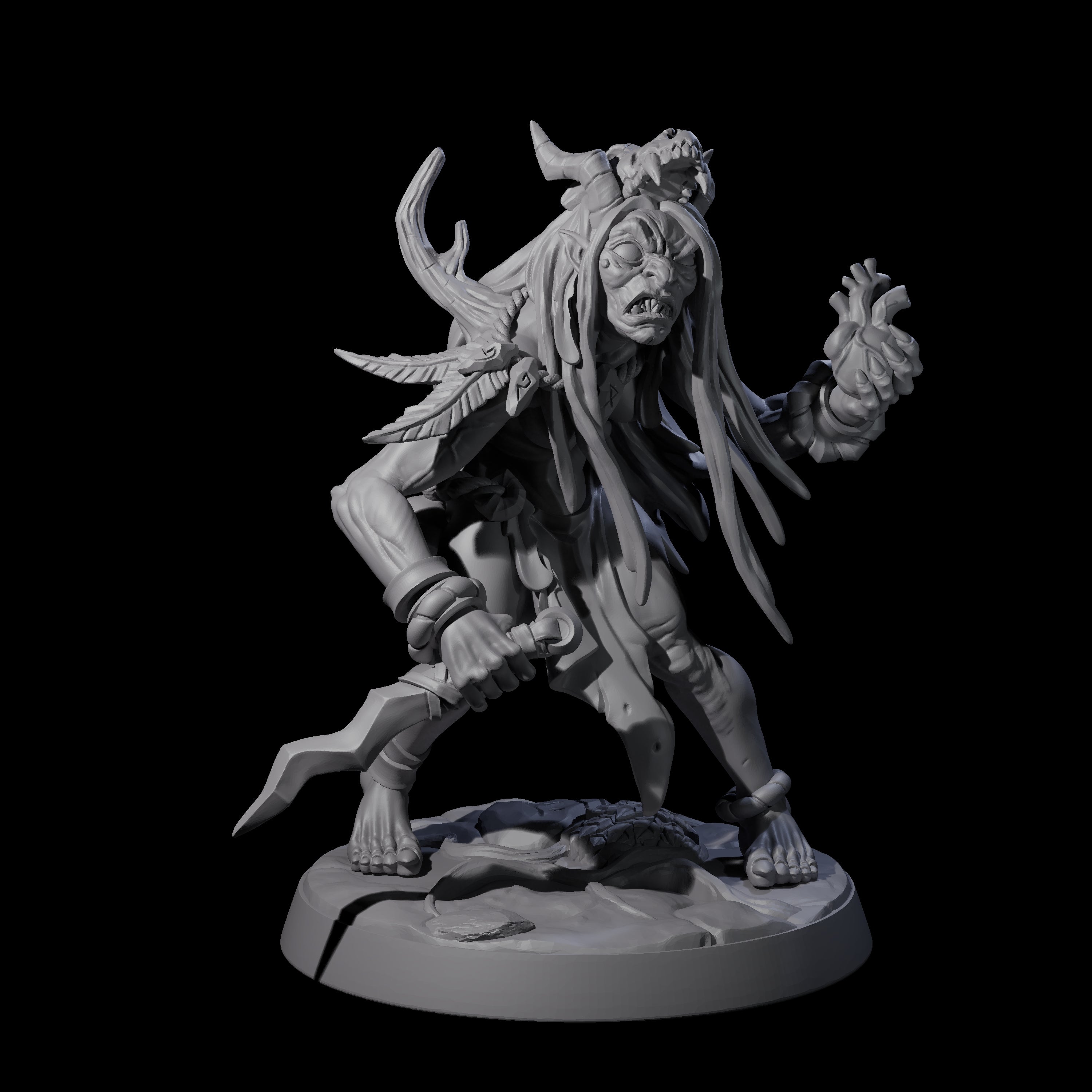 Forest Hag C Miniature for Dungeons and Dragons, Pathfinder or other TTRPGs