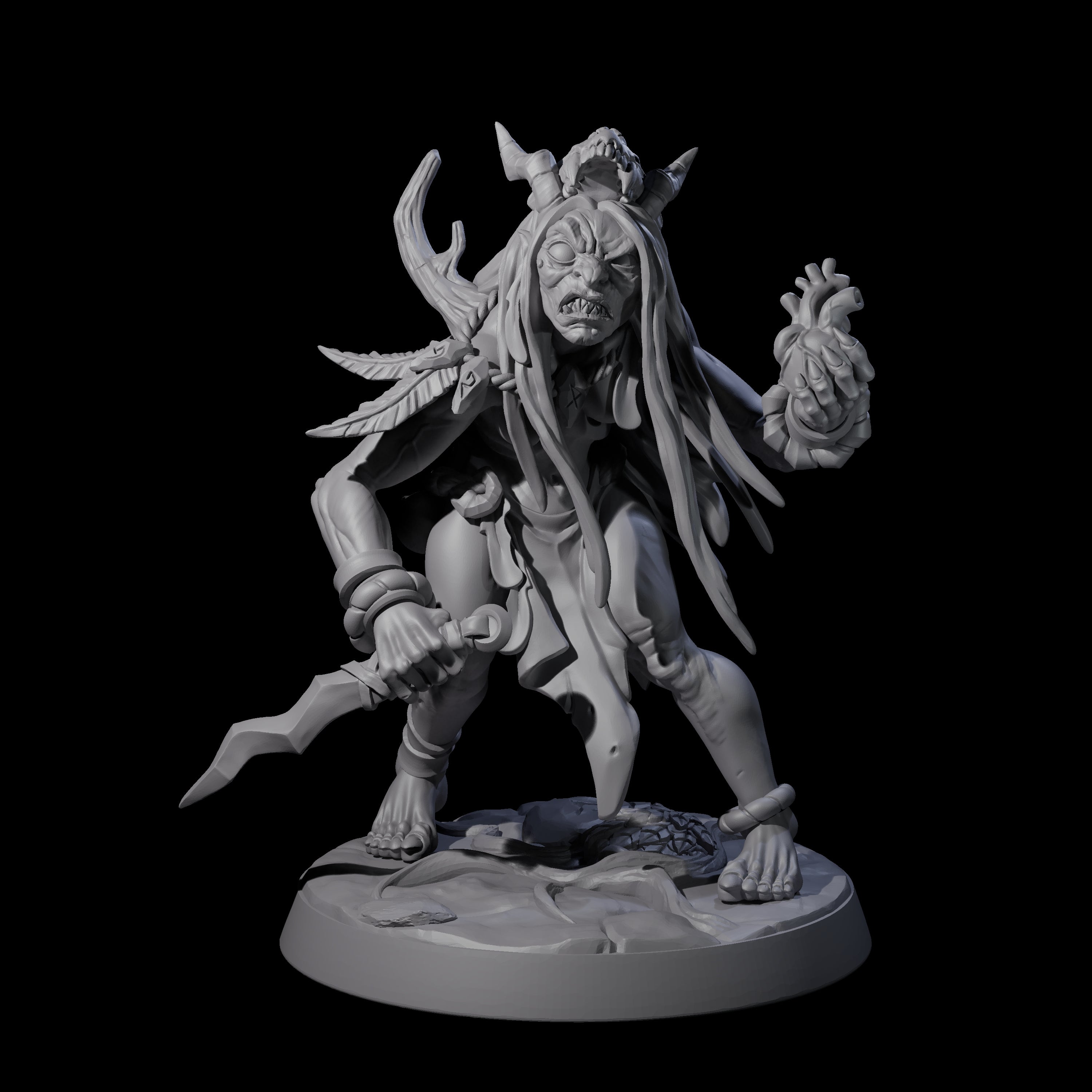 Forest Hag C Miniature for Dungeons and Dragons, Pathfinder or other TTRPGs
