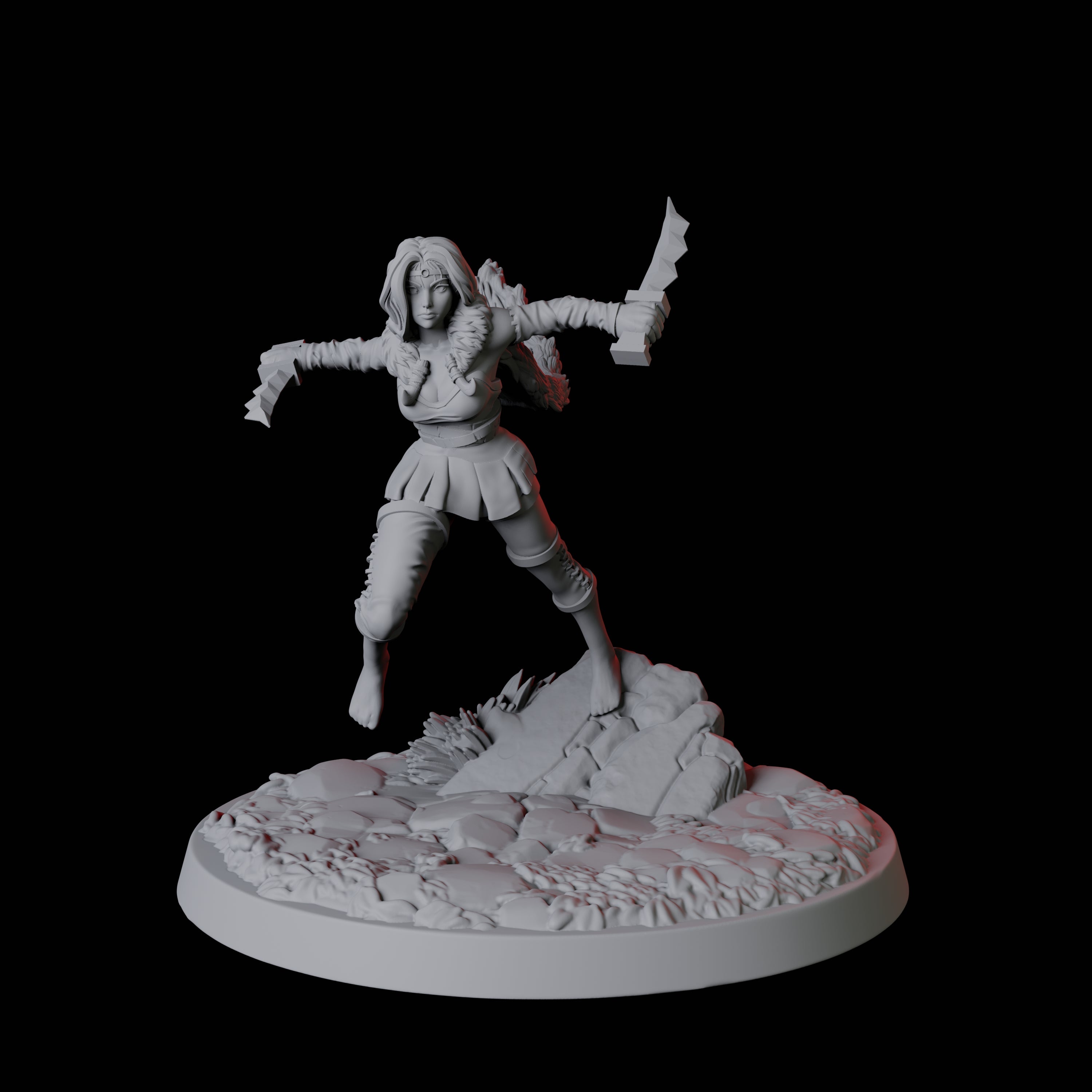 Forest Princess Miniature for Dungeons and Dragons, Pathfinder or other TTRPGs