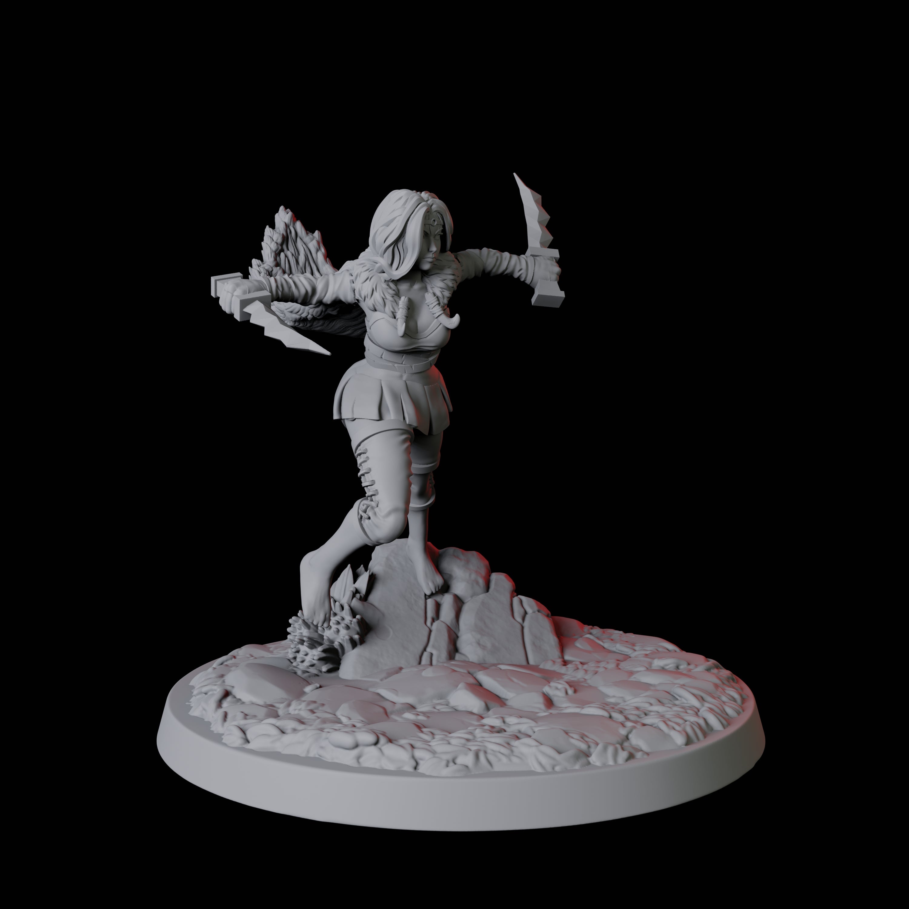 Forest Princess Miniature for Dungeons and Dragons, Pathfinder or other TTRPGs