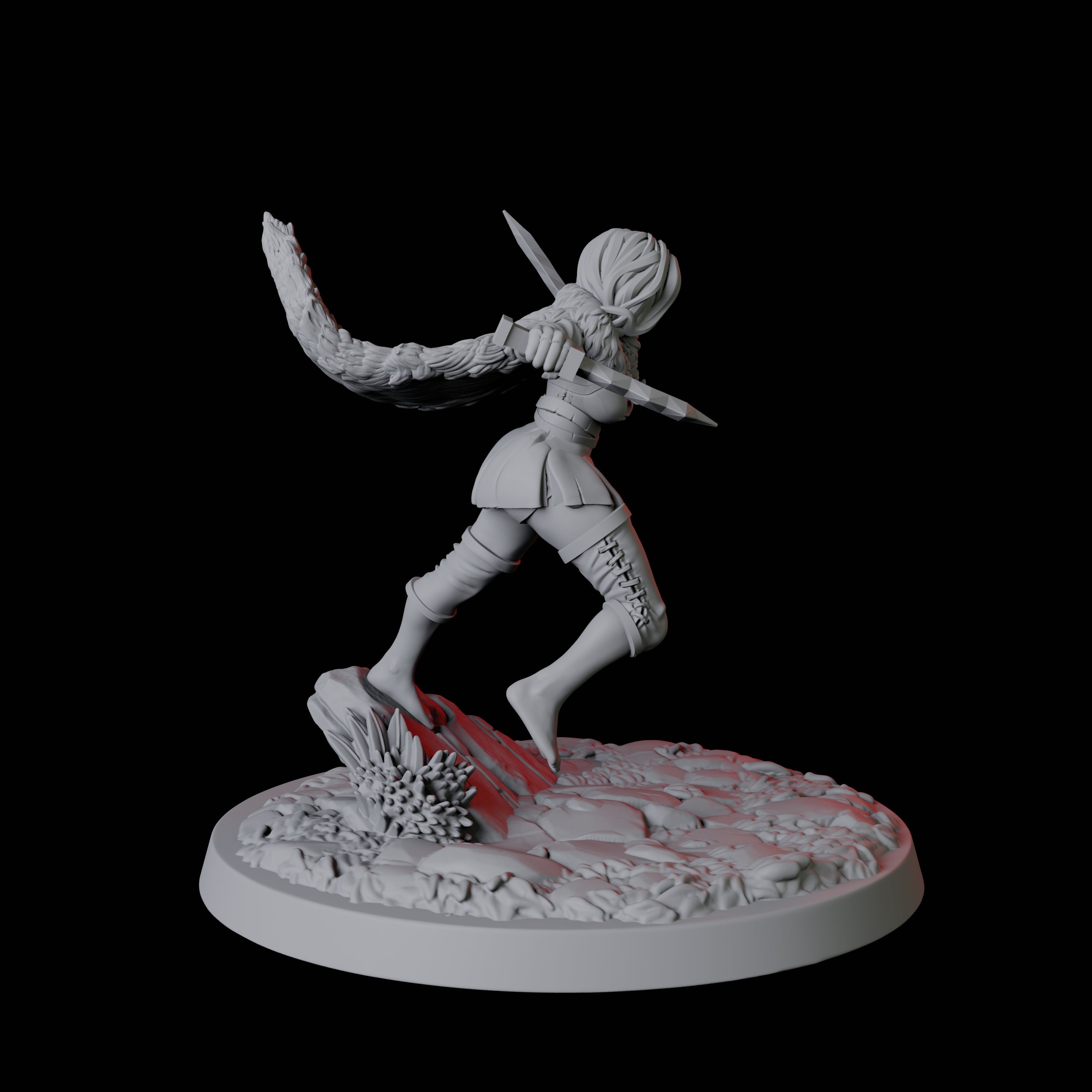 Forest Princess Miniature for Dungeons and Dragons, Pathfinder or other TTRPGs