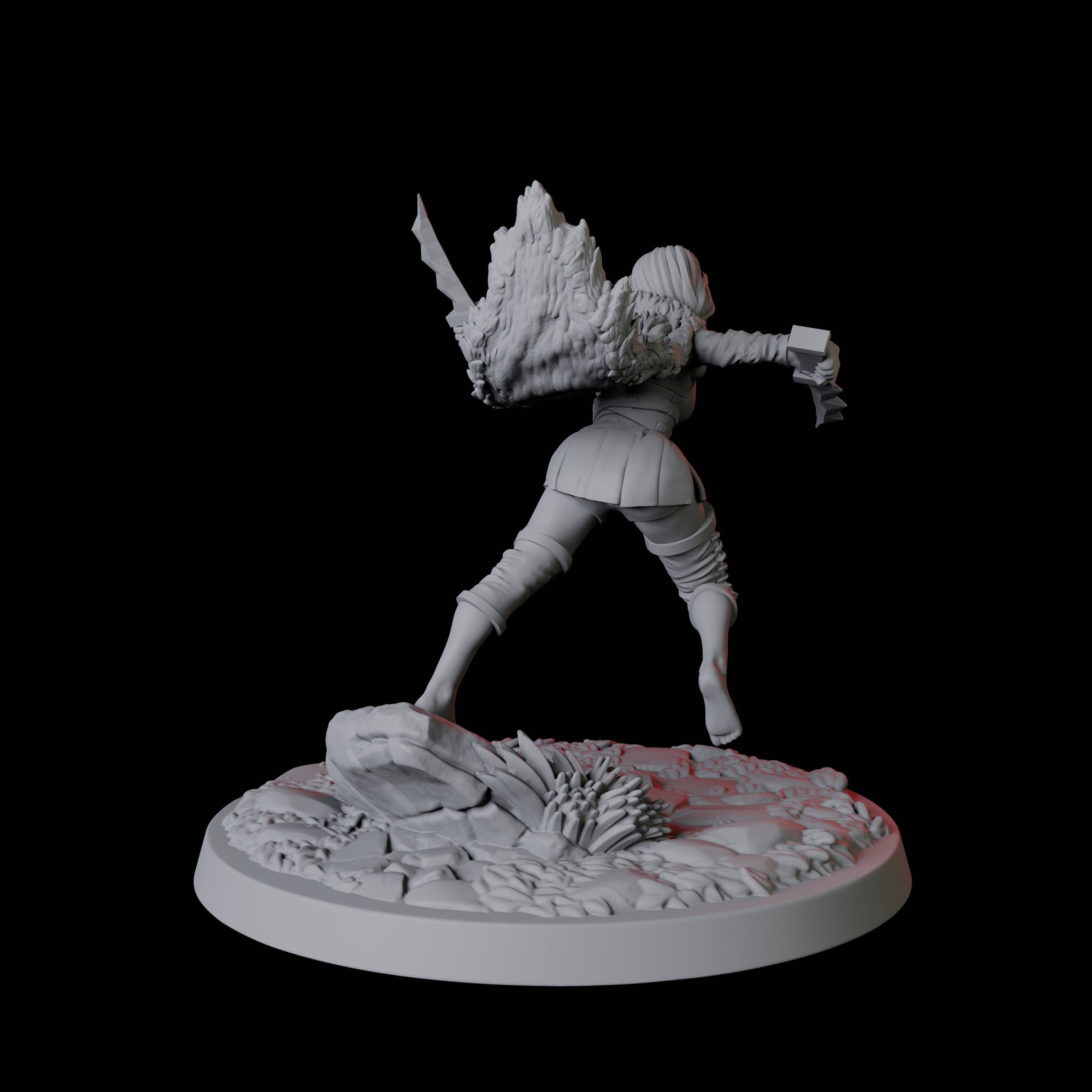 Forest Princess Miniature for Dungeons and Dragons, Pathfinder or other TTRPGs