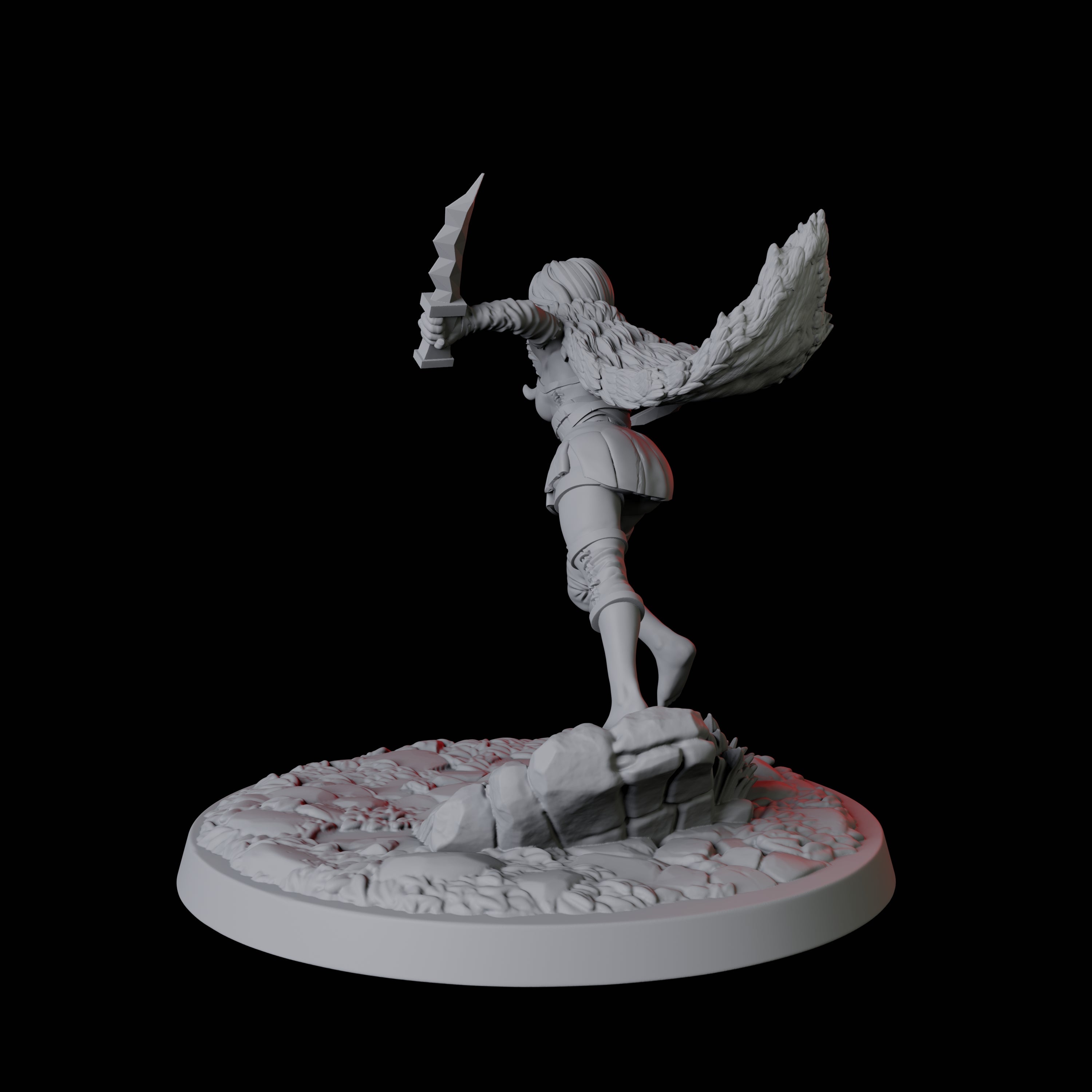 Forest Princess Miniature for Dungeons and Dragons, Pathfinder or other TTRPGs