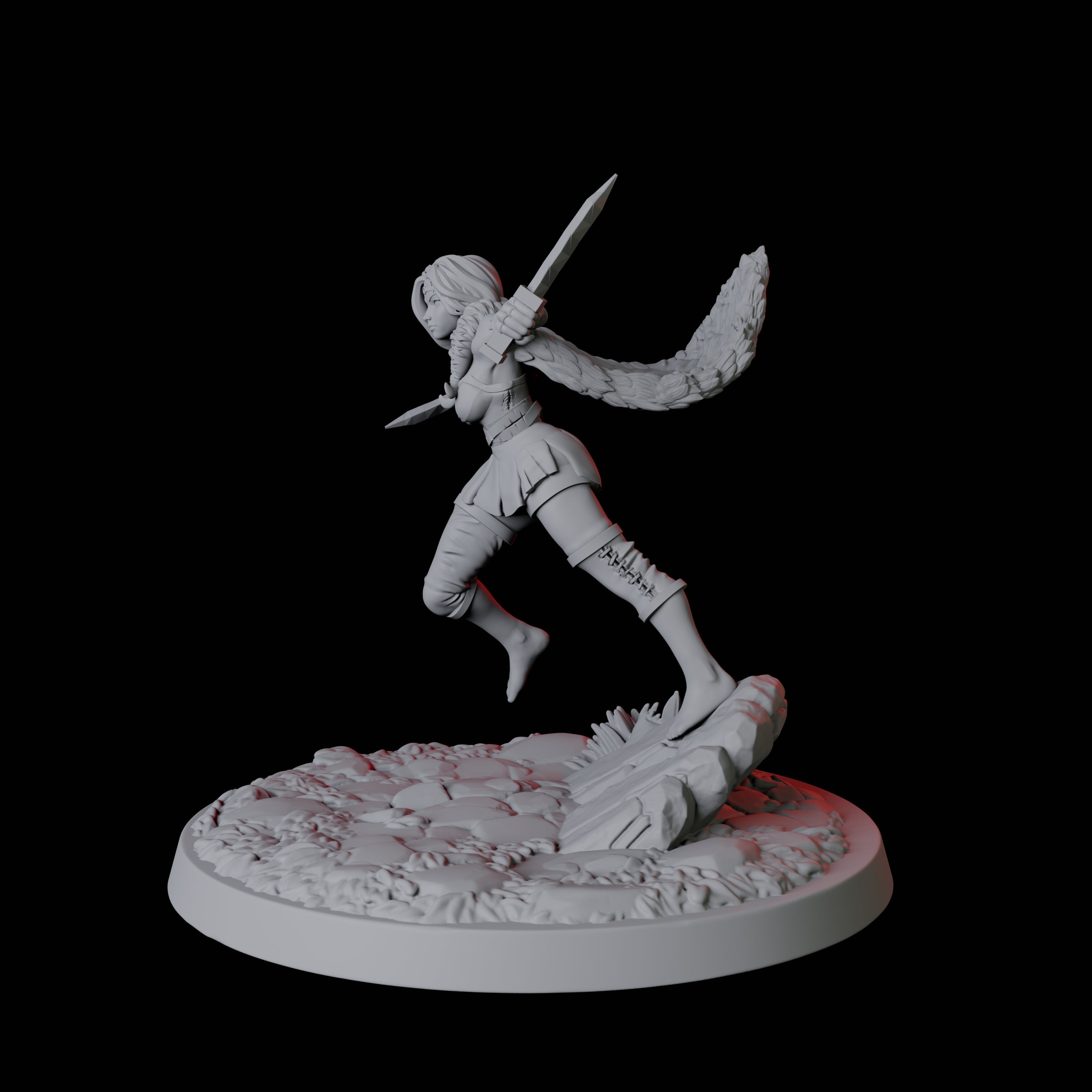 Forest Princess Miniature for Dungeons and Dragons, Pathfinder or other TTRPGs