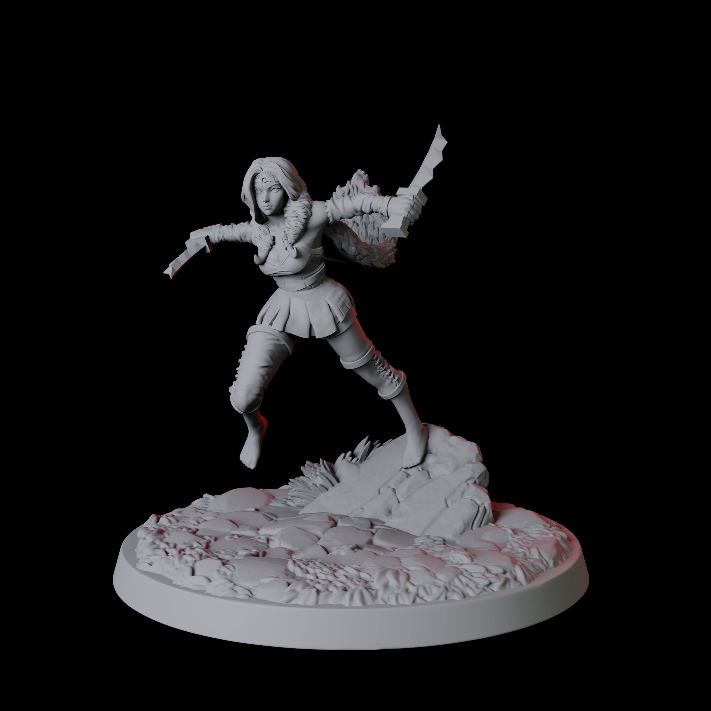 Forest Princess Miniature for Dungeons and Dragons, Pathfinder or other TTRPGs