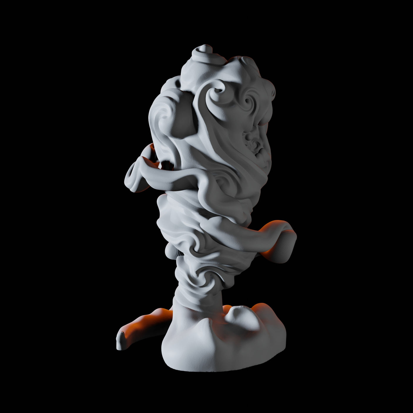 Forming Air Elemental A Miniature for Dungeons and Dragons, Pathfinder or other TTRPGs