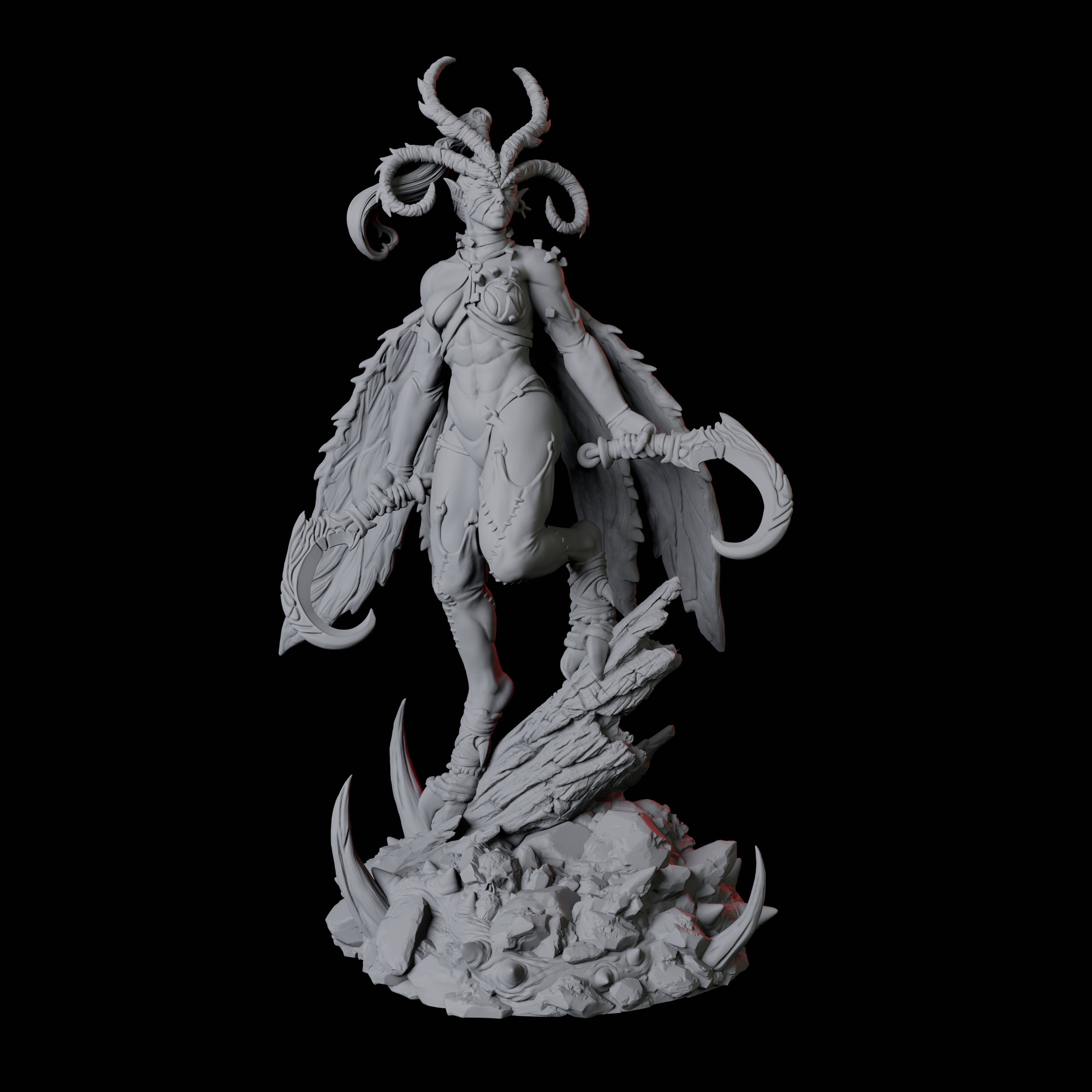 Four Advancing Erinys Miniature for Dungeons and Dragons, Pathfinder or other TTRPGs