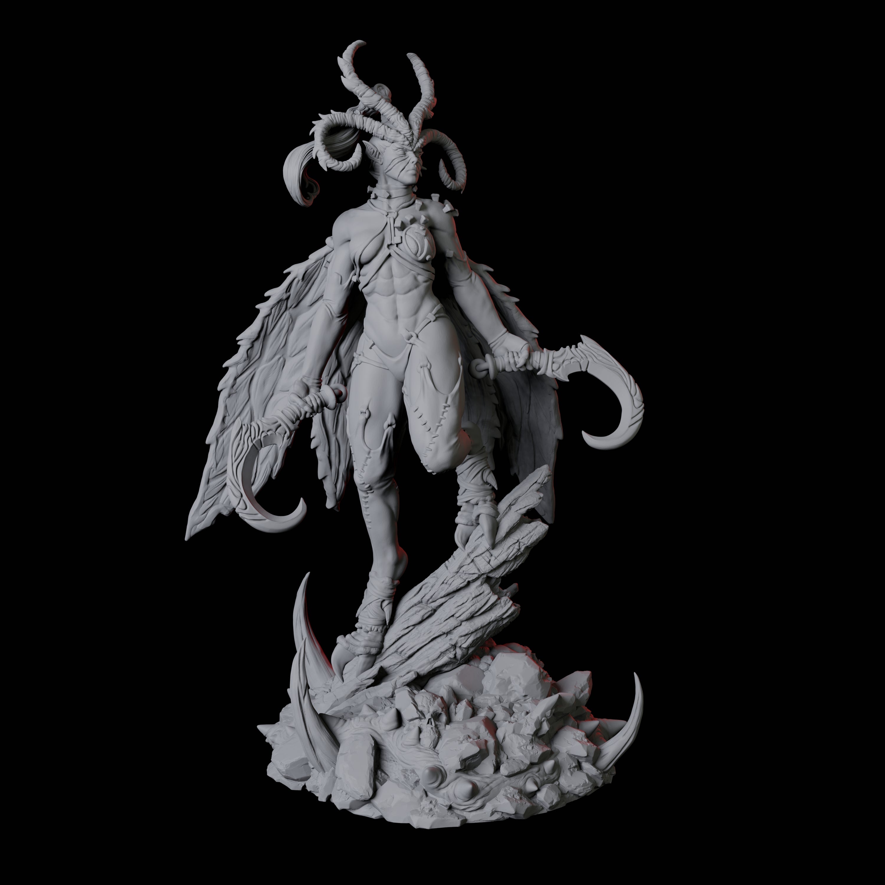 Four Advancing Erinys Miniature for Dungeons and Dragons, Pathfinder or other TTRPGs