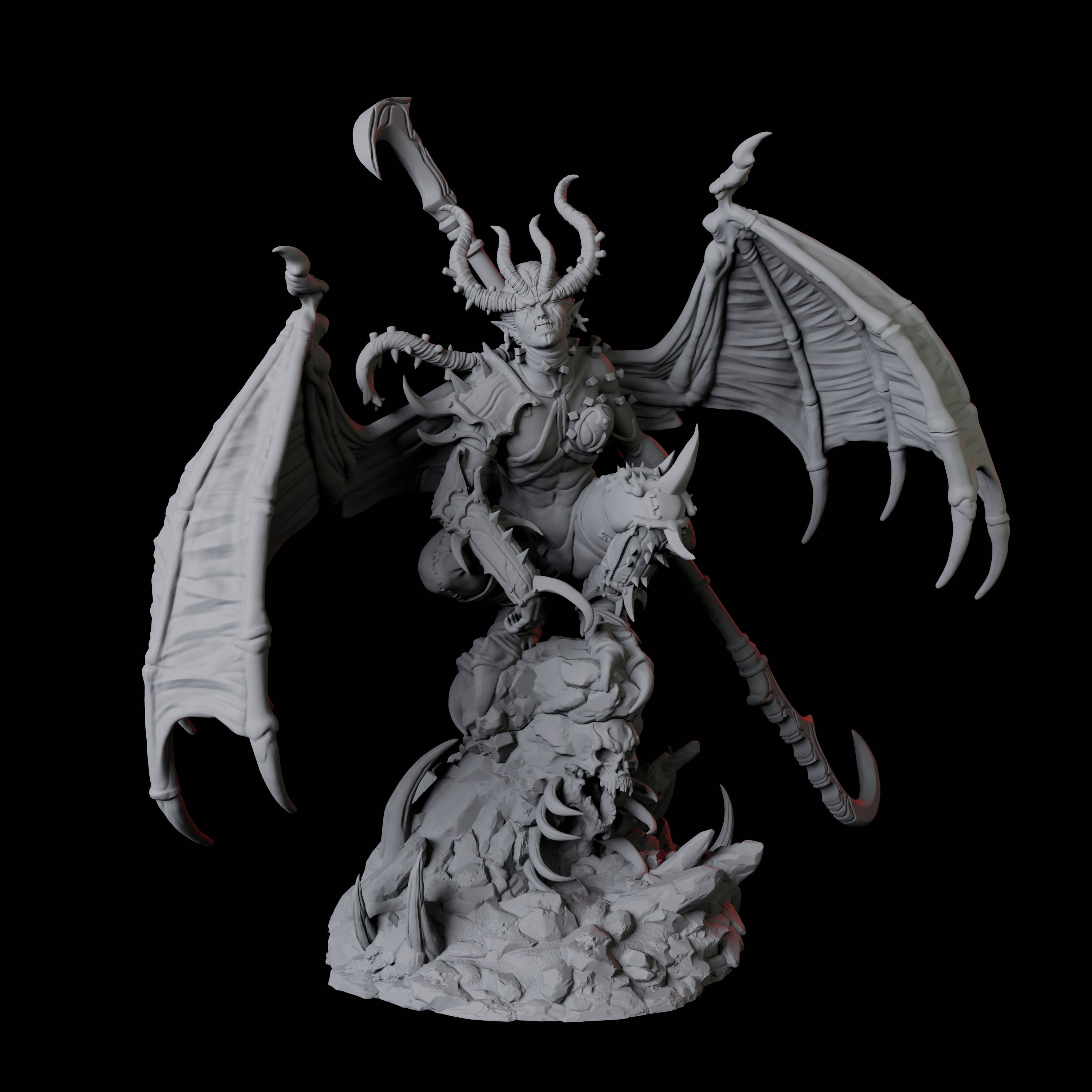 Four Advancing Erinys Miniature for Dungeons and Dragons, Pathfinder or other TTRPGs