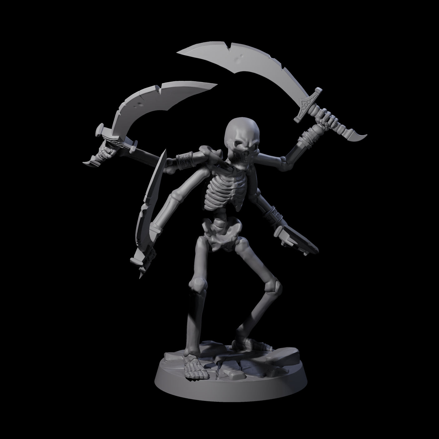 Four Armed Tomb Guardian Miniature for Dungeons and Dragons, Pathfinder or other TTRPGs