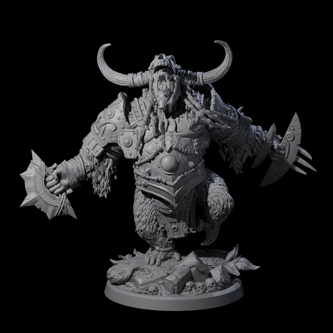 Four Armoured Giant Orangutans Miniature for Dungeons and Dragons, Pathfinder or other TTRPGs