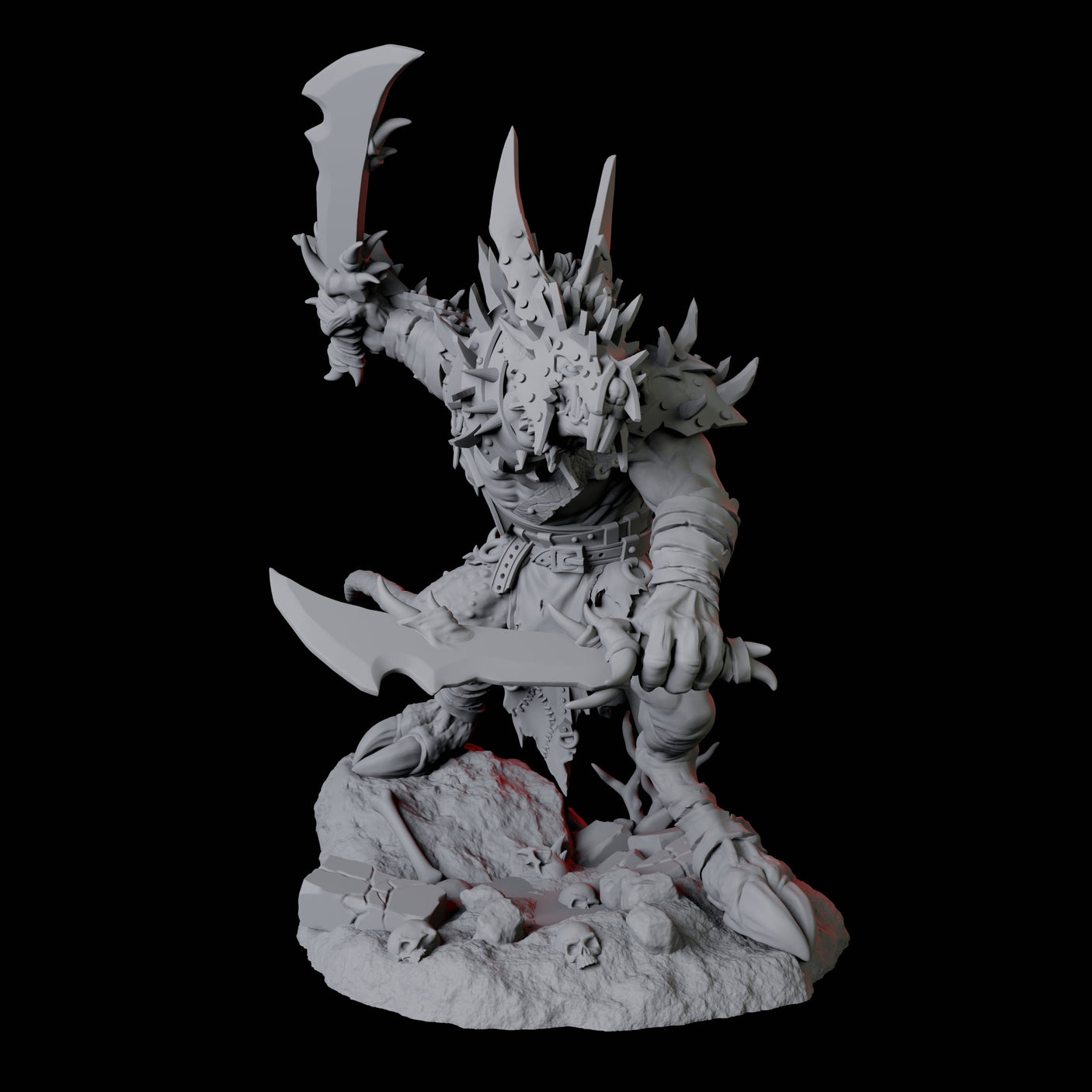 Four Blackfang Mutant Ratfolk Miniature for Dungeons and Dragons, Pathfinder or other TTRPGs