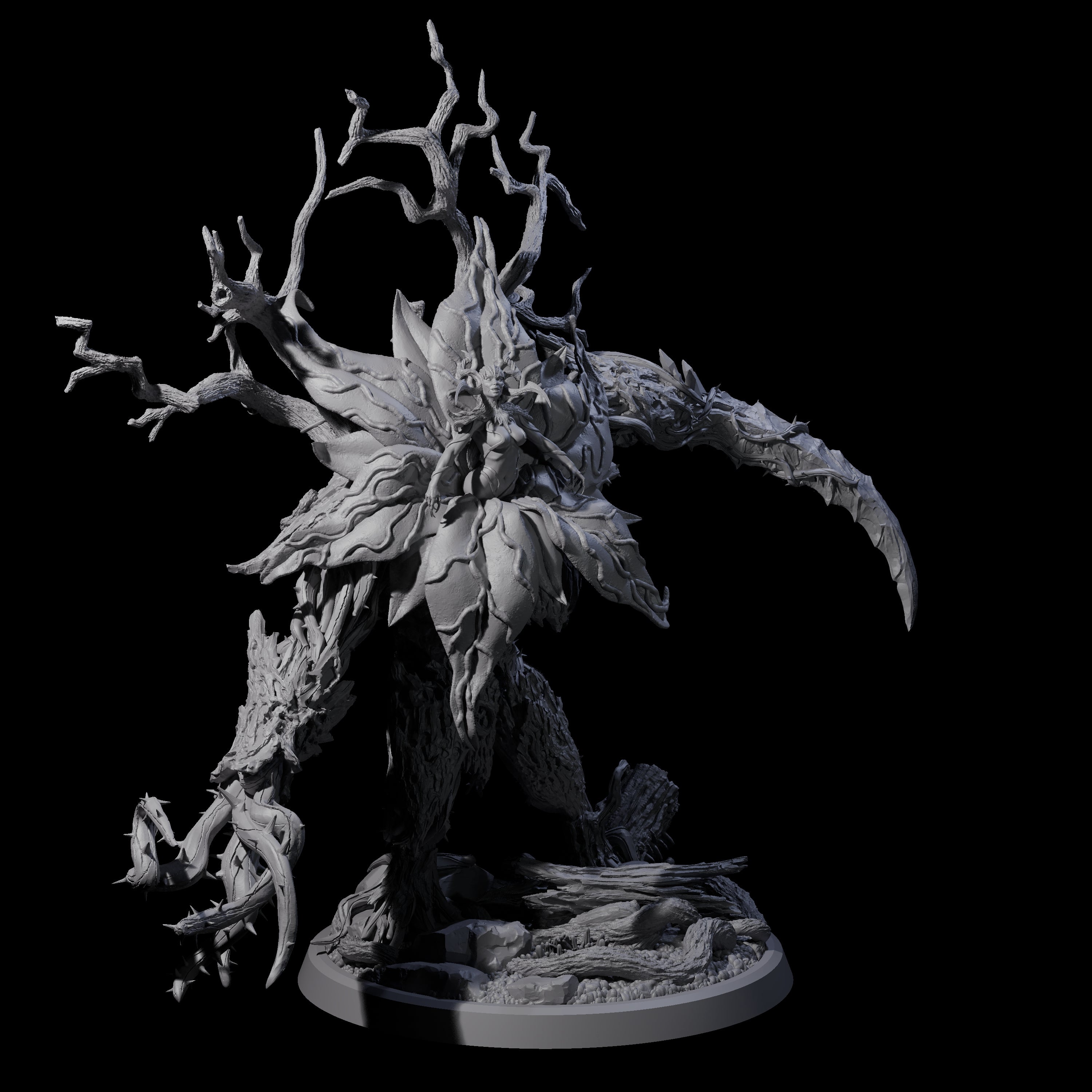 Four Blooming Bodythief Blossoms Miniature for Dungeons and Dragons, Pathfinder or other TTRPGs