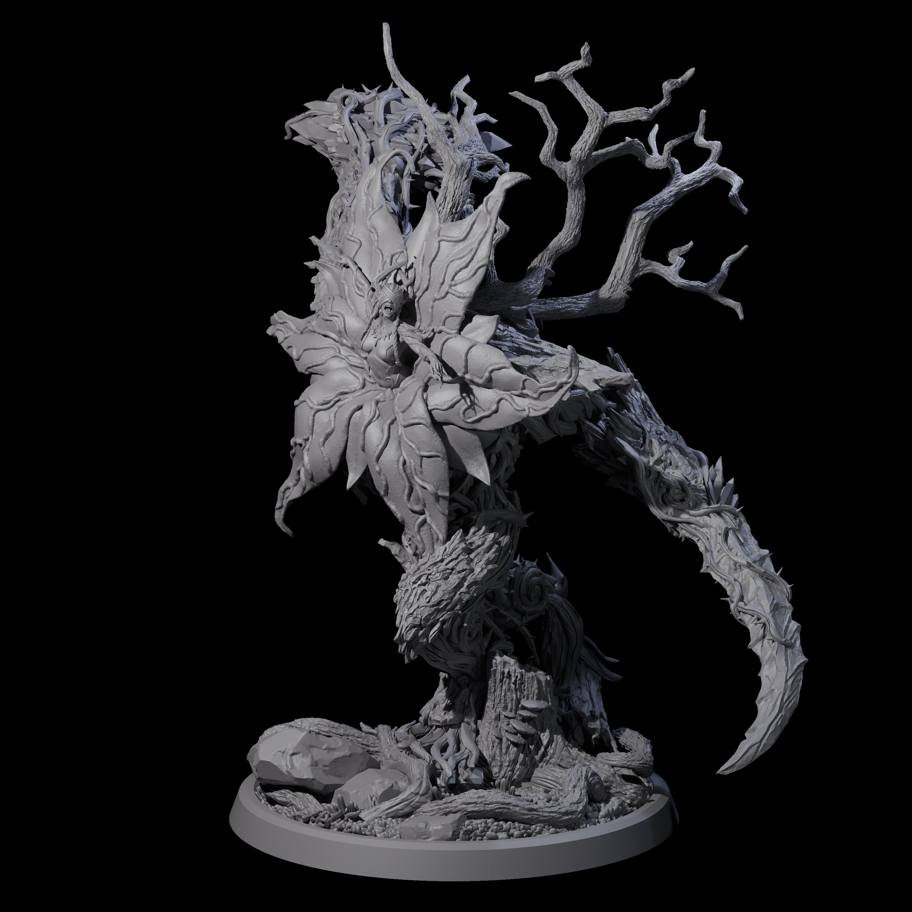 Four Blooming Bodythief Blossoms Miniature for Dungeons and Dragons, Pathfinder or other TTRPGs