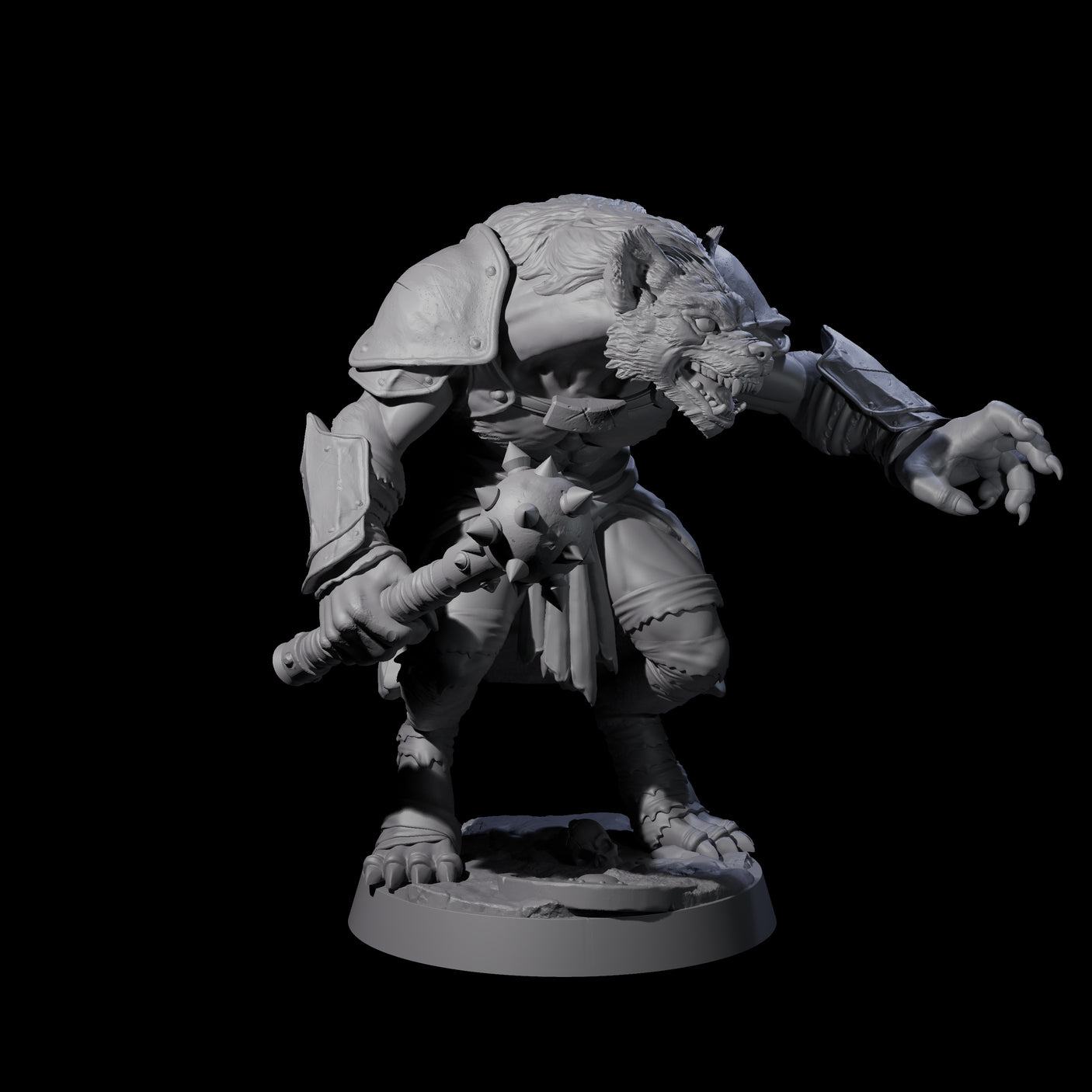 Four Cackling Gnolls Miniature for Dungeons and Dragons, Pathfinder or other TTRPGs