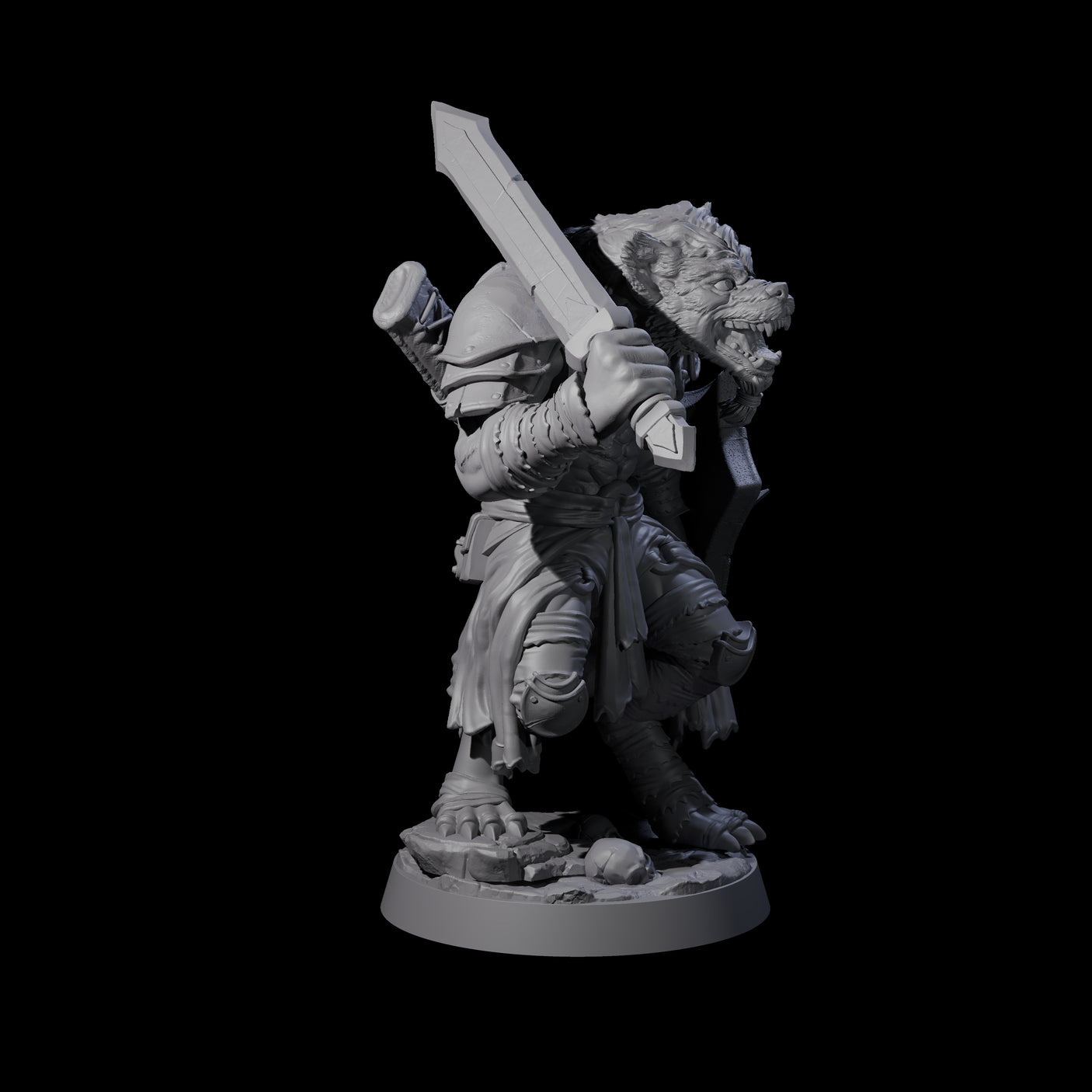 Four Cackling Gnolls Miniature for Dungeons and Dragons, Pathfinder or other TTRPGs