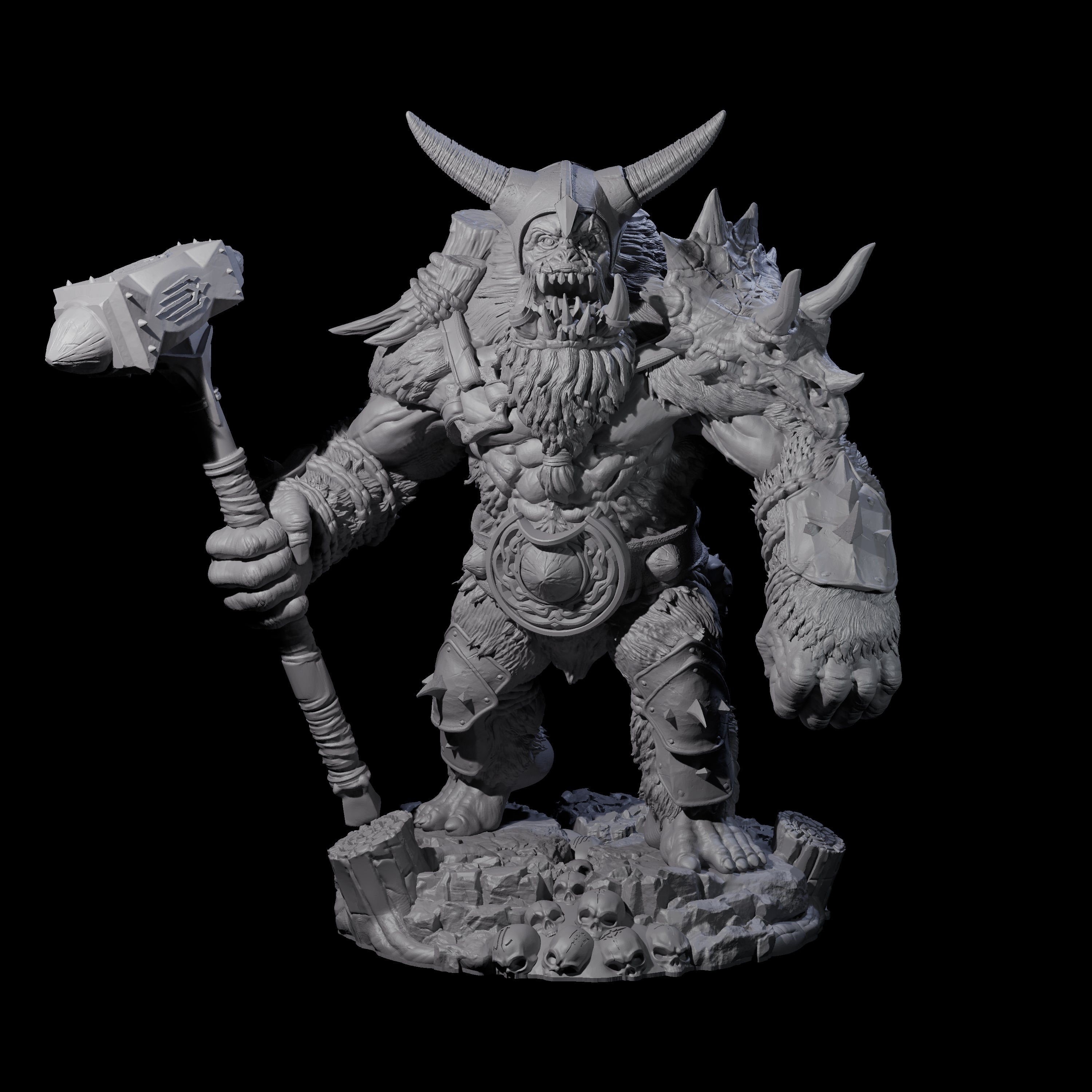 Four Chest Thumping Barlguras Miniature for Dungeons and Dragons, Pathfinder or other TTRPGs