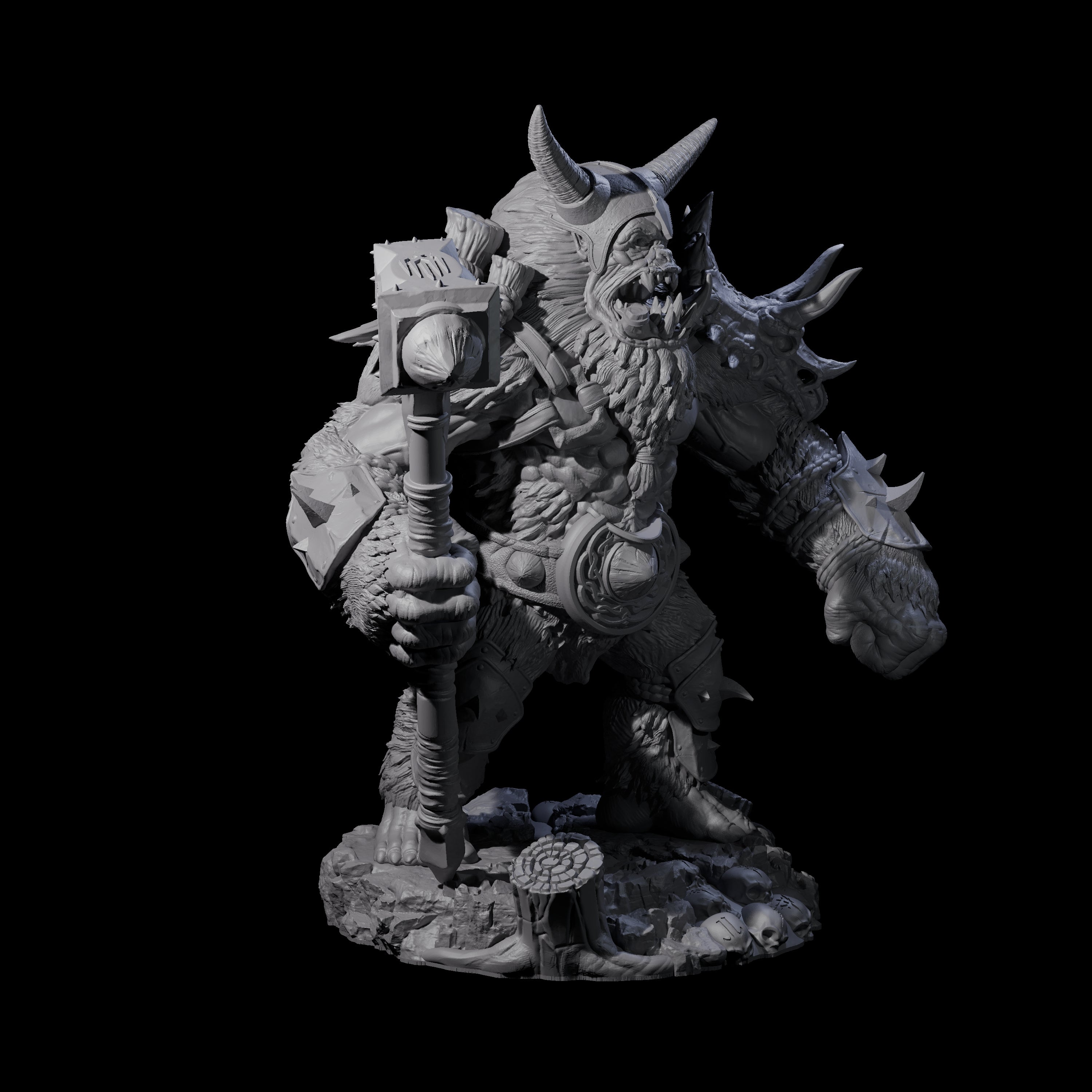 Four Chest Thumping Barlguras Miniature for Dungeons and Dragons, Pathfinder or other TTRPGs