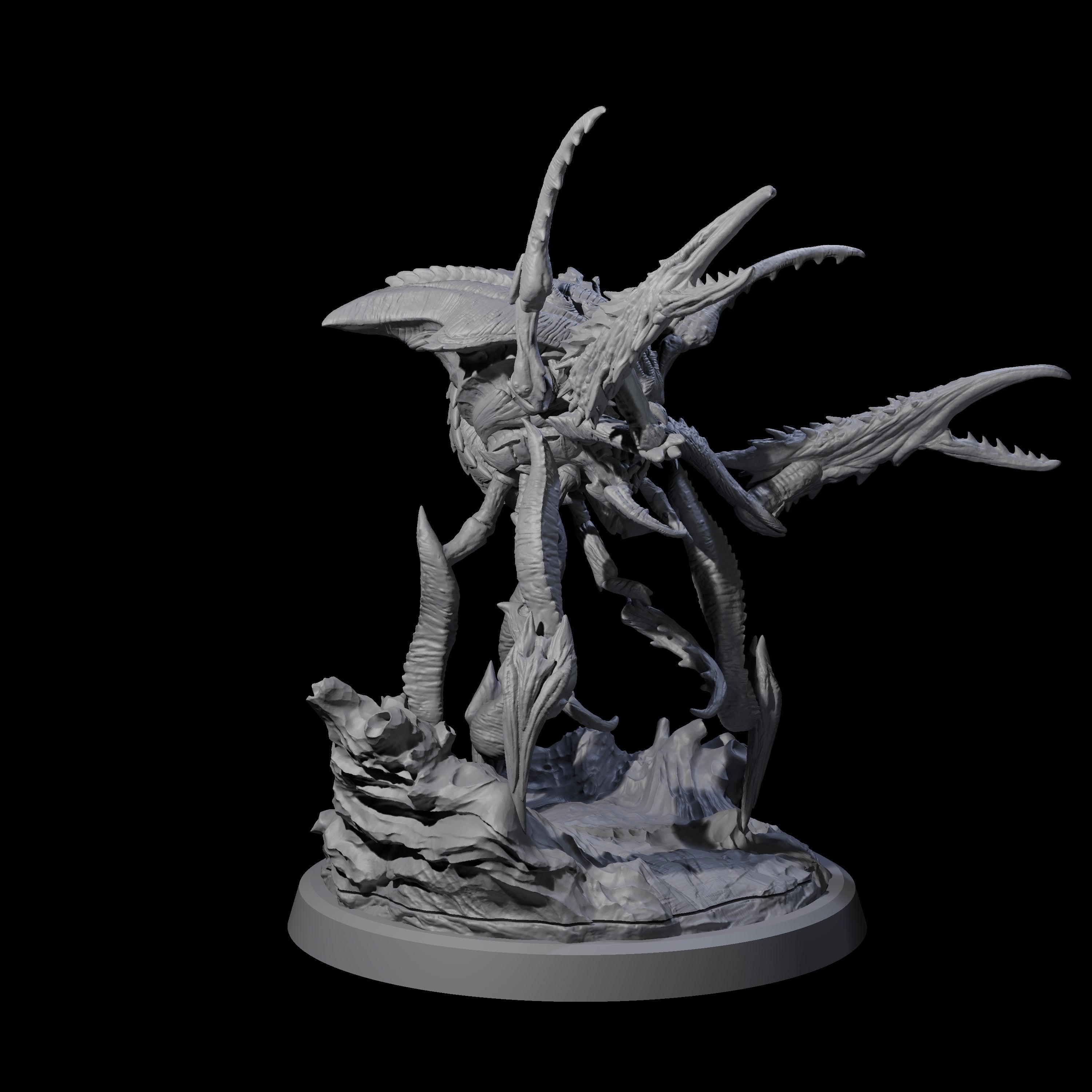 Four Chitinous Kruthiks Miniature for Dungeons and Dragons, Pathfinder or other TTRPGs