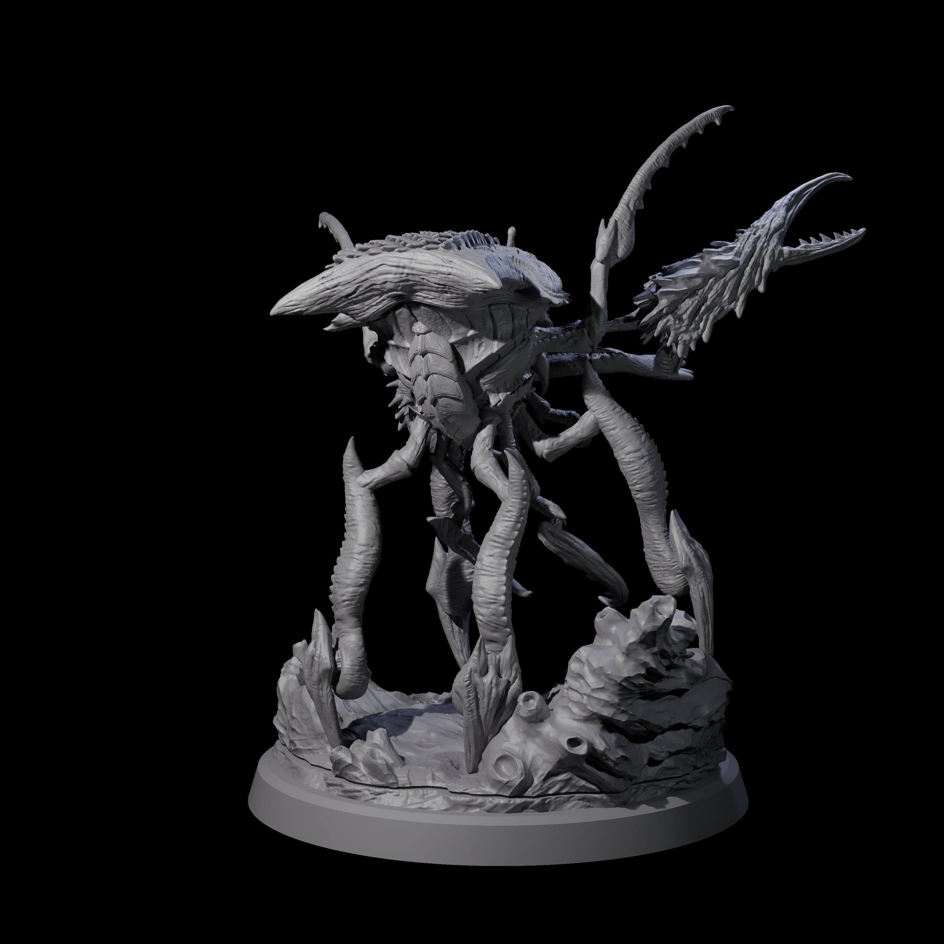 Four Chitinous Kruthiks Miniature for Dungeons and Dragons, Pathfinder or other TTRPGs