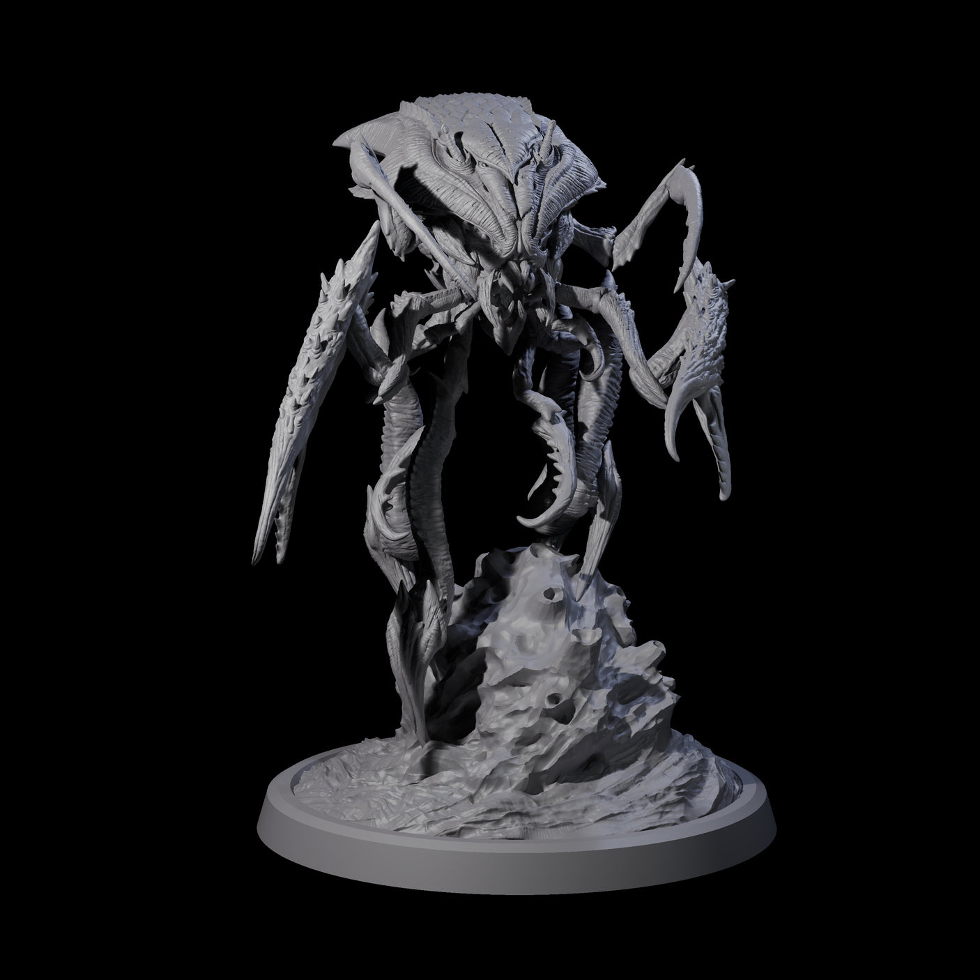 Four Chitinous Kruthiks Miniature for Dungeons and Dragons, Pathfinder or other TTRPGs