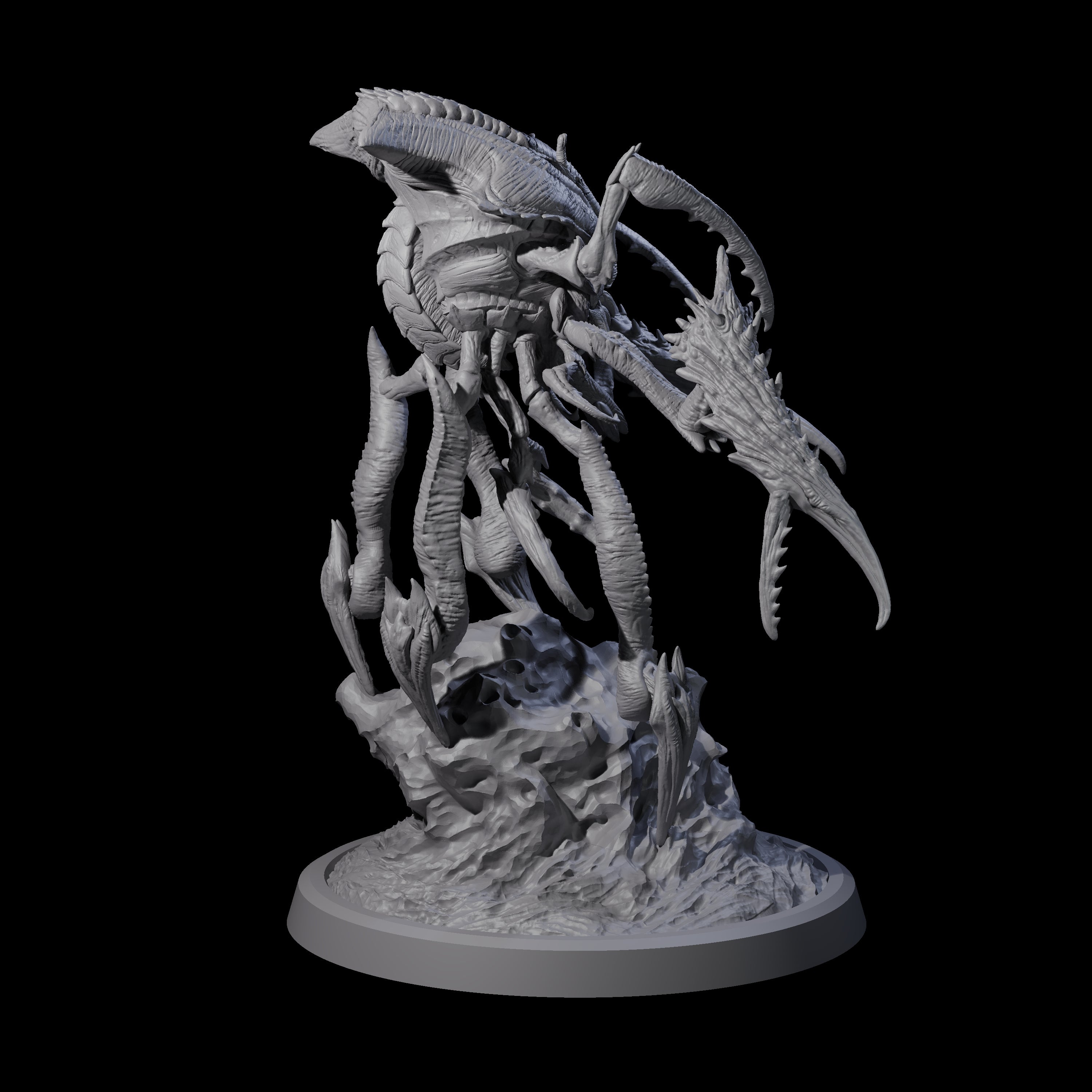 Four Chitinous Kruthiks Miniature for Dungeons and Dragons, Pathfinder or other TTRPGs