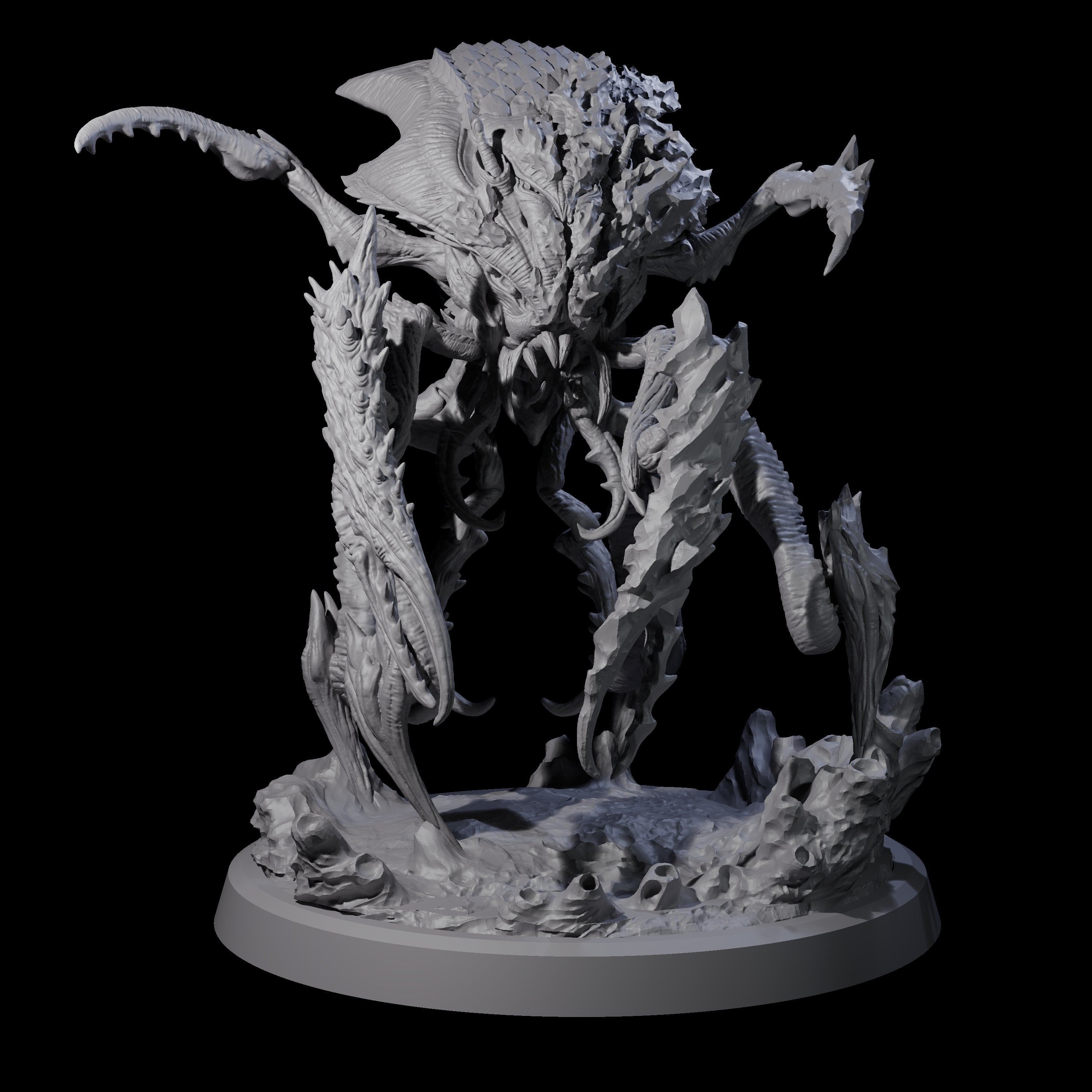 Four Chitinous Kruthiks Miniature for Dungeons and Dragons, Pathfinder or other TTRPGs