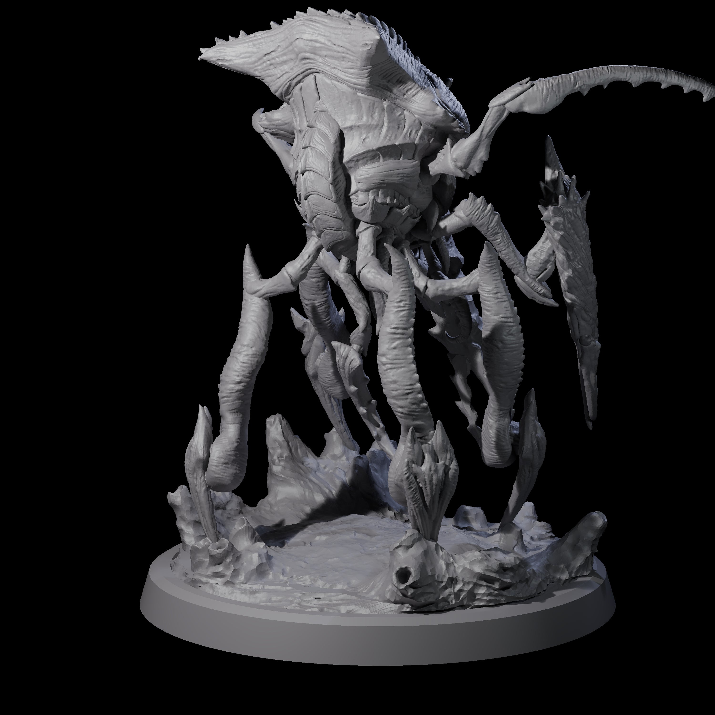 Four Chitinous Kruthiks Miniature for Dungeons and Dragons, Pathfinder or other TTRPGs