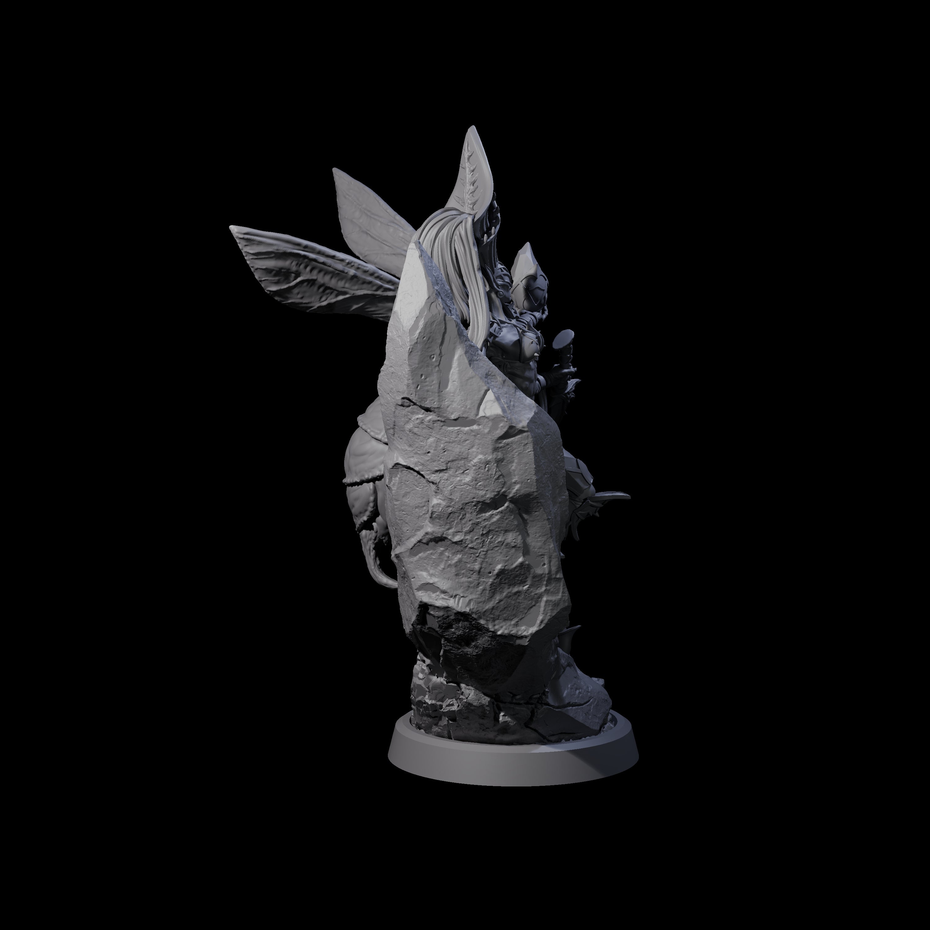 Four Chitinous Psionic Seers Miniature for Dungeons and Dragons, Pathfinder or other TTRPGs
