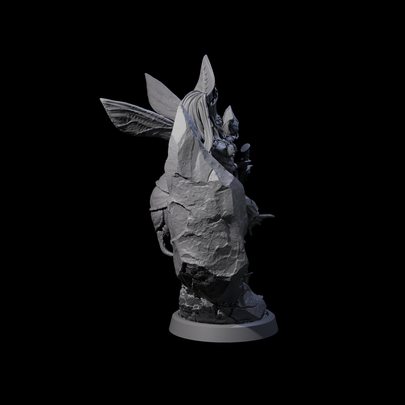Four Chitinous Psionic Seers Miniature for Dungeons and Dragons, Pathfinder or other TTRPGs