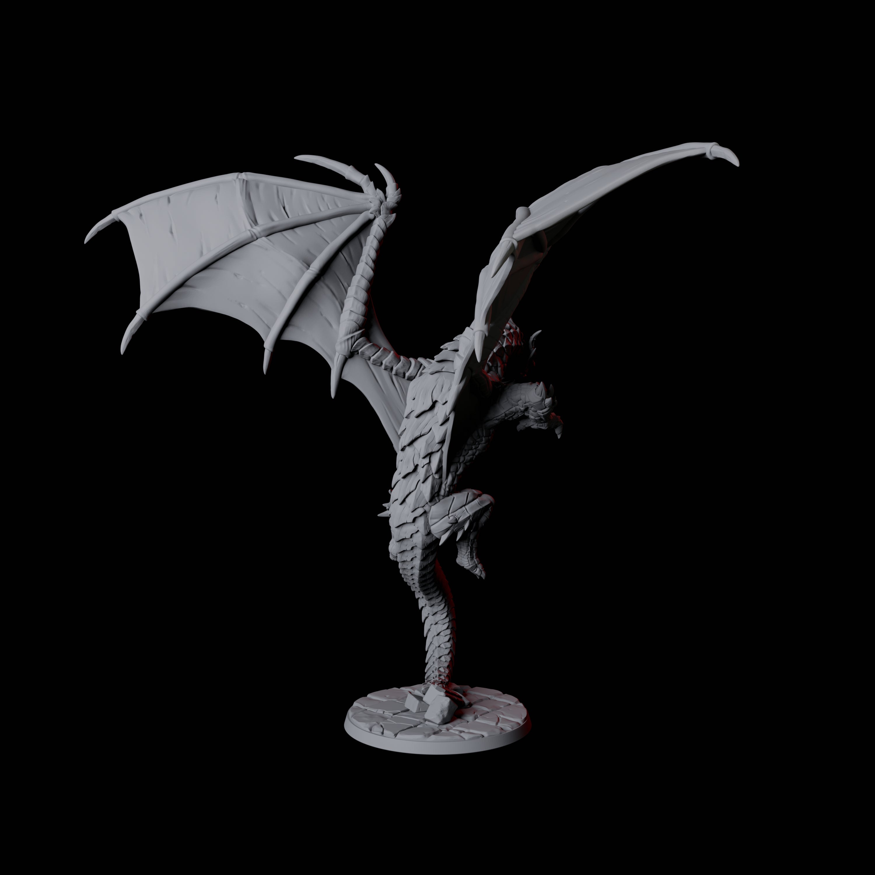 Four Chromatic Dragons Miniature for Dungeons and Dragons, Pathfinder or other TTRPGs