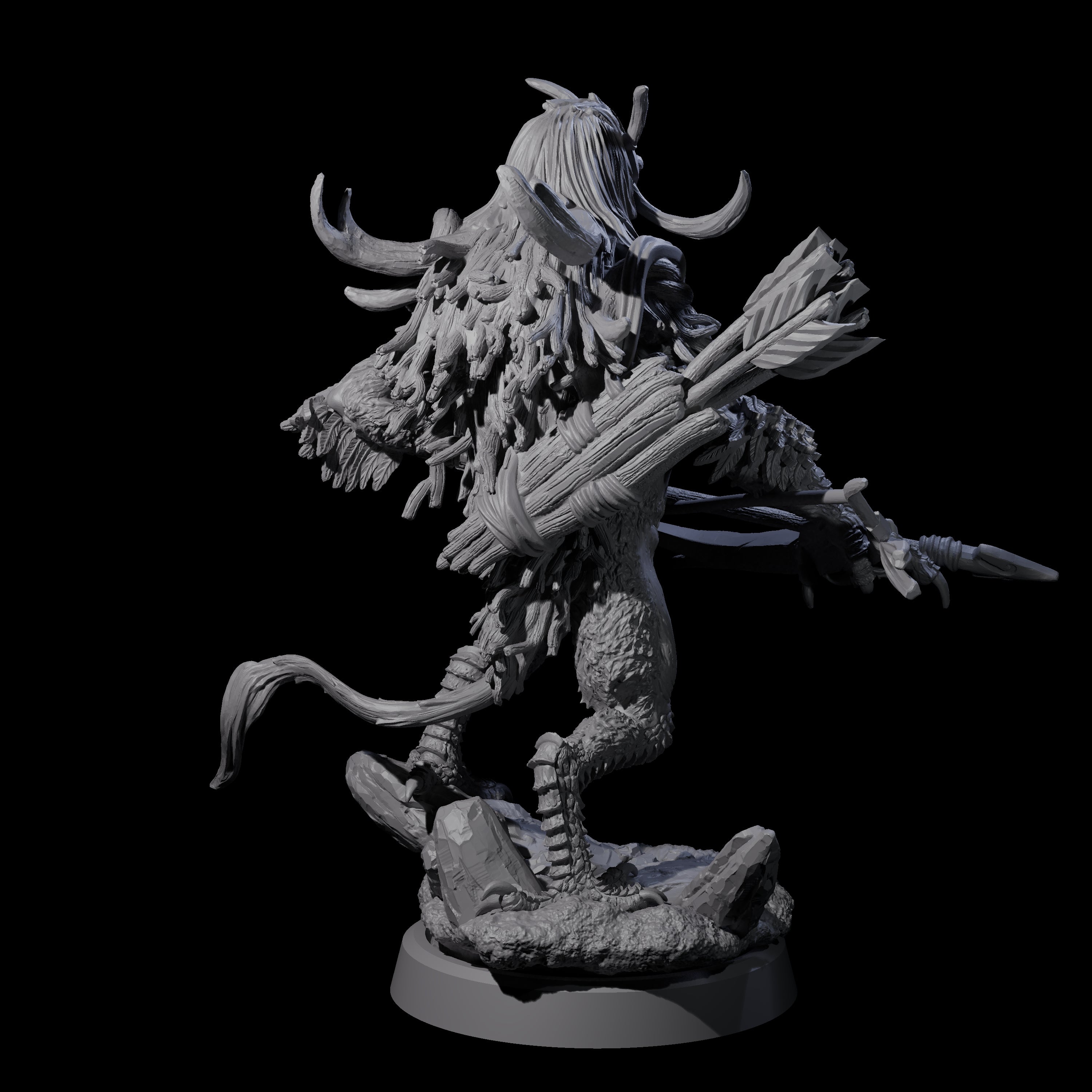 Four Clawed Forest Guardians Miniature for Dungeons and Dragons, Pathfinder or other TTRPGs