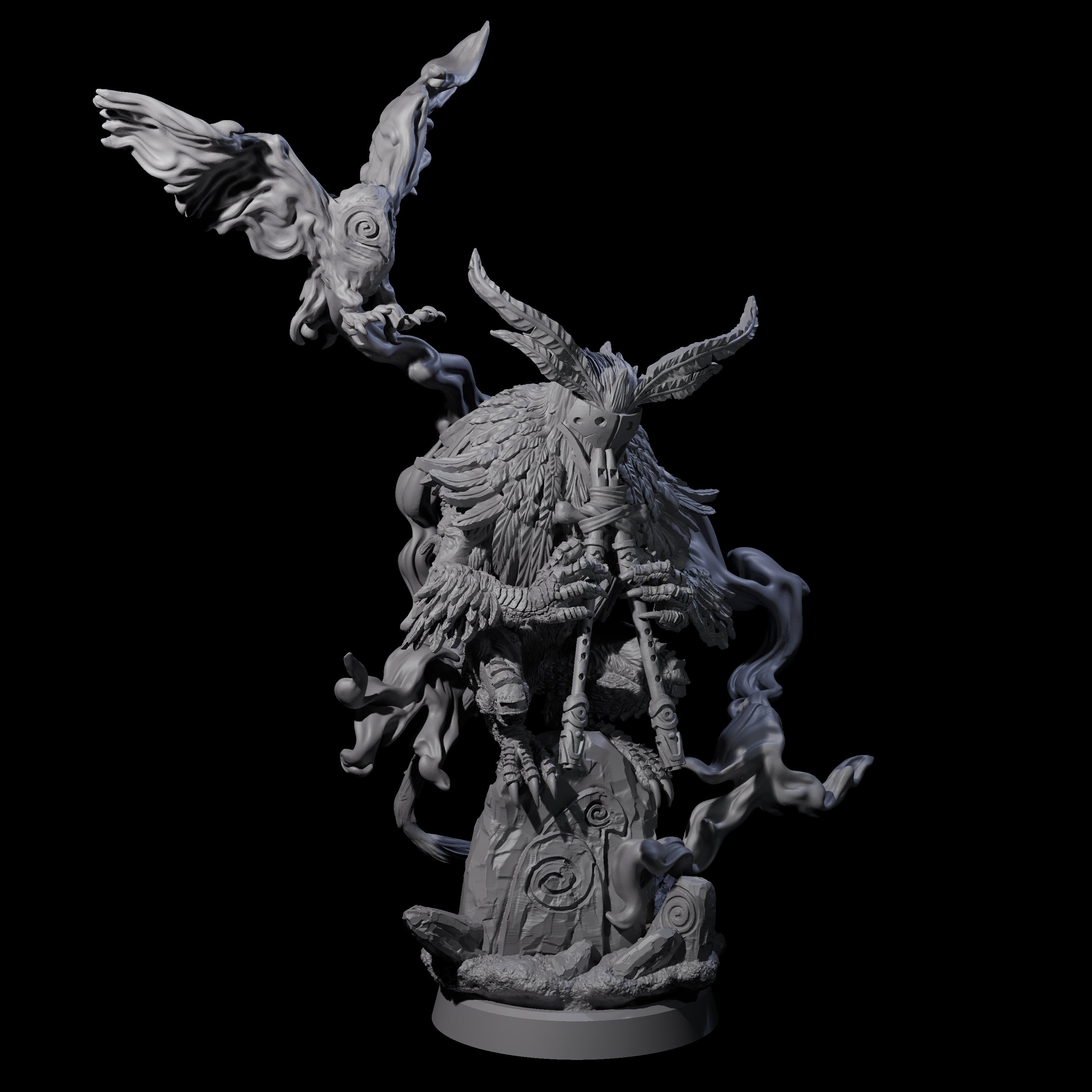 Four Clawed Forest Guardians Miniature for Dungeons and Dragons, Pathfinder or other TTRPGs