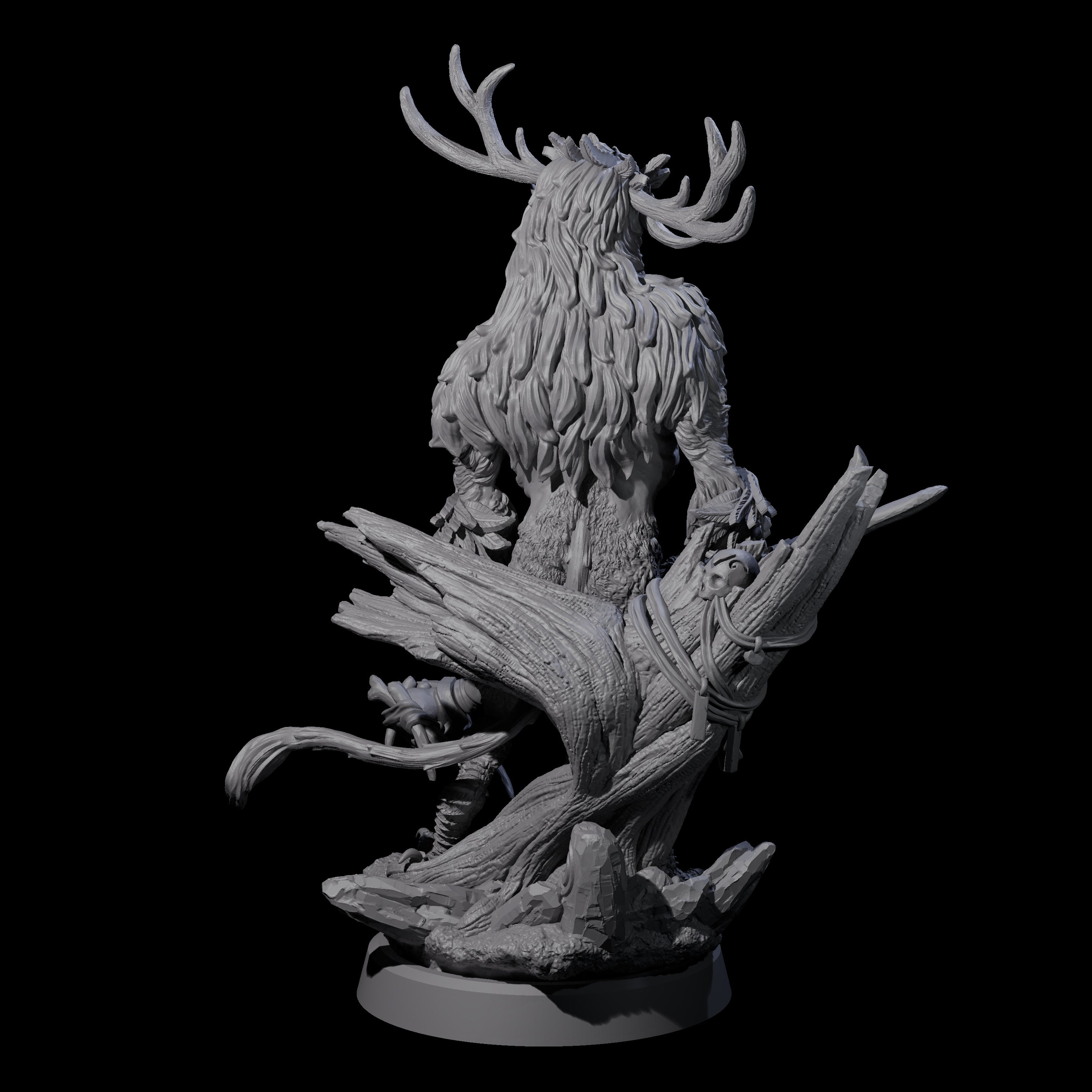 Four Clawed Forest Guardians Miniature for Dungeons and Dragons, Pathfinder or other TTRPGs