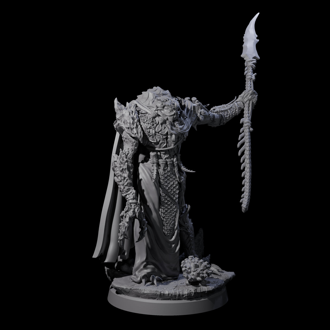 Four Commanding Wastrilith Warriors Miniature for Dungeons and Dragons, Pathfinder or other TTRPGs