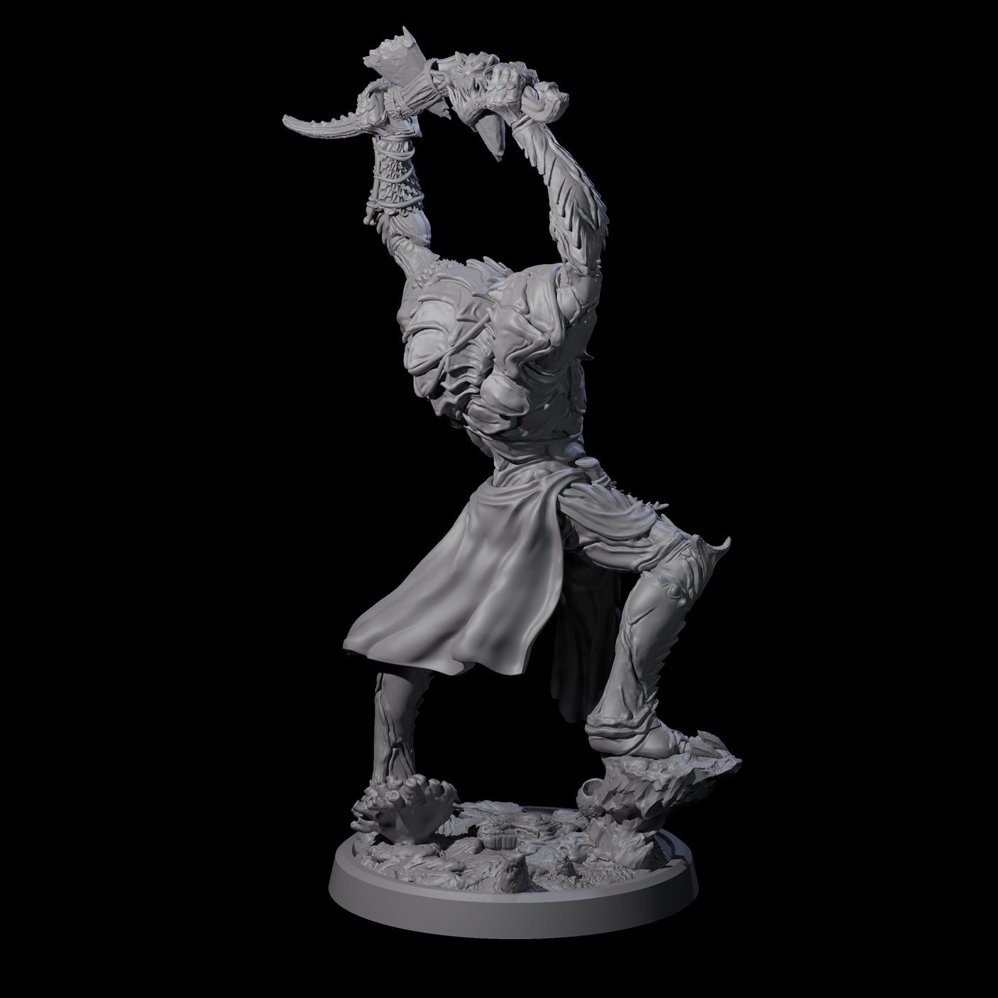 Four Commanding Wastrilith Warriors Miniature for Dungeons and Dragons, Pathfinder or other TTRPGs