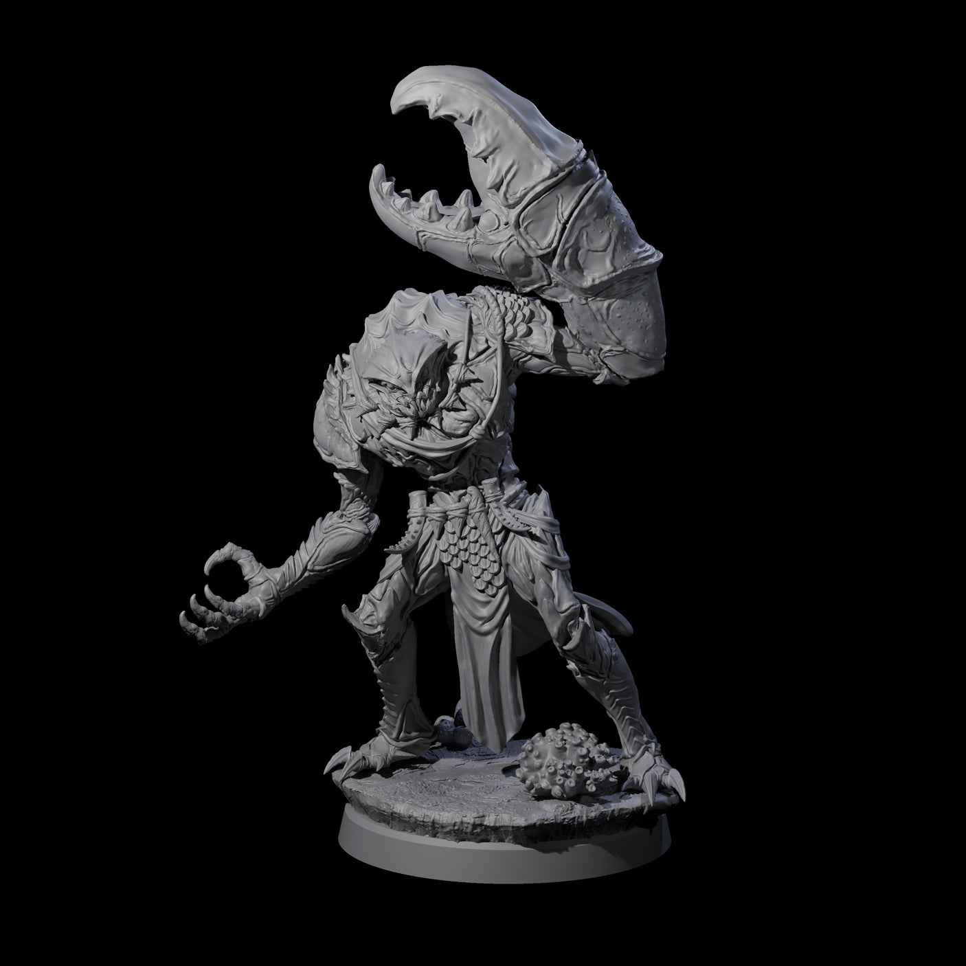 Four Commanding Wastrilith Warriors Miniature for Dungeons and Dragons, Pathfinder or other TTRPGs