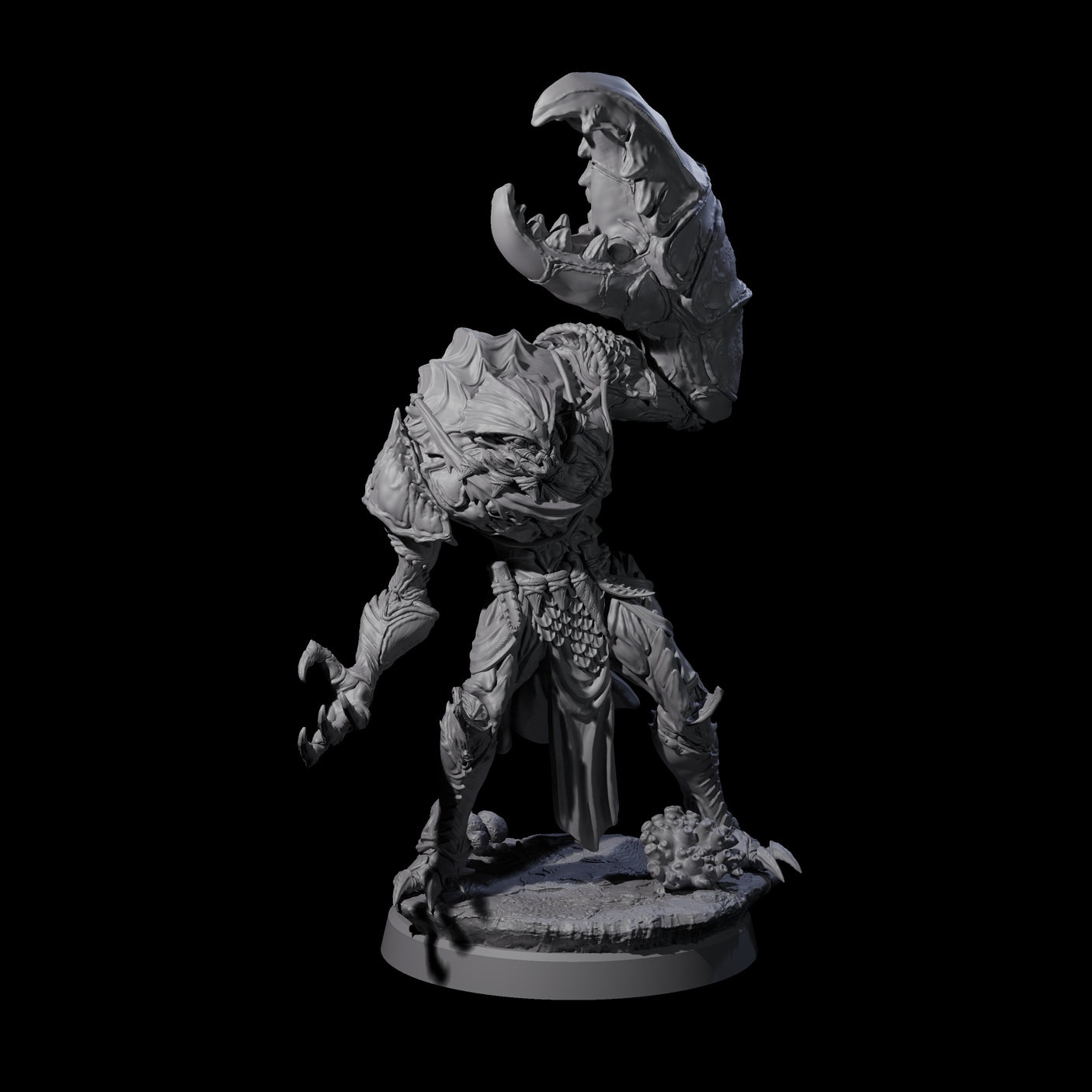 Four Commanding Wastrilith Warriors Miniature for Dungeons and Dragons, Pathfinder or other TTRPGs