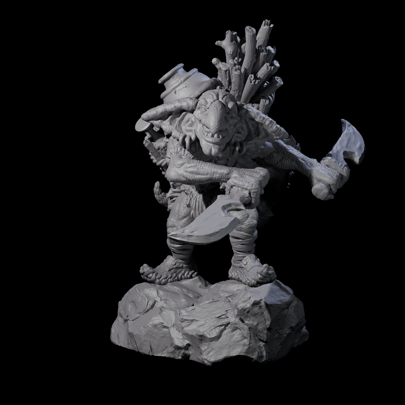 Four Confident Camping Goblins Miniature for Dungeons and Dragons, Pathfinder or other TTRPGs